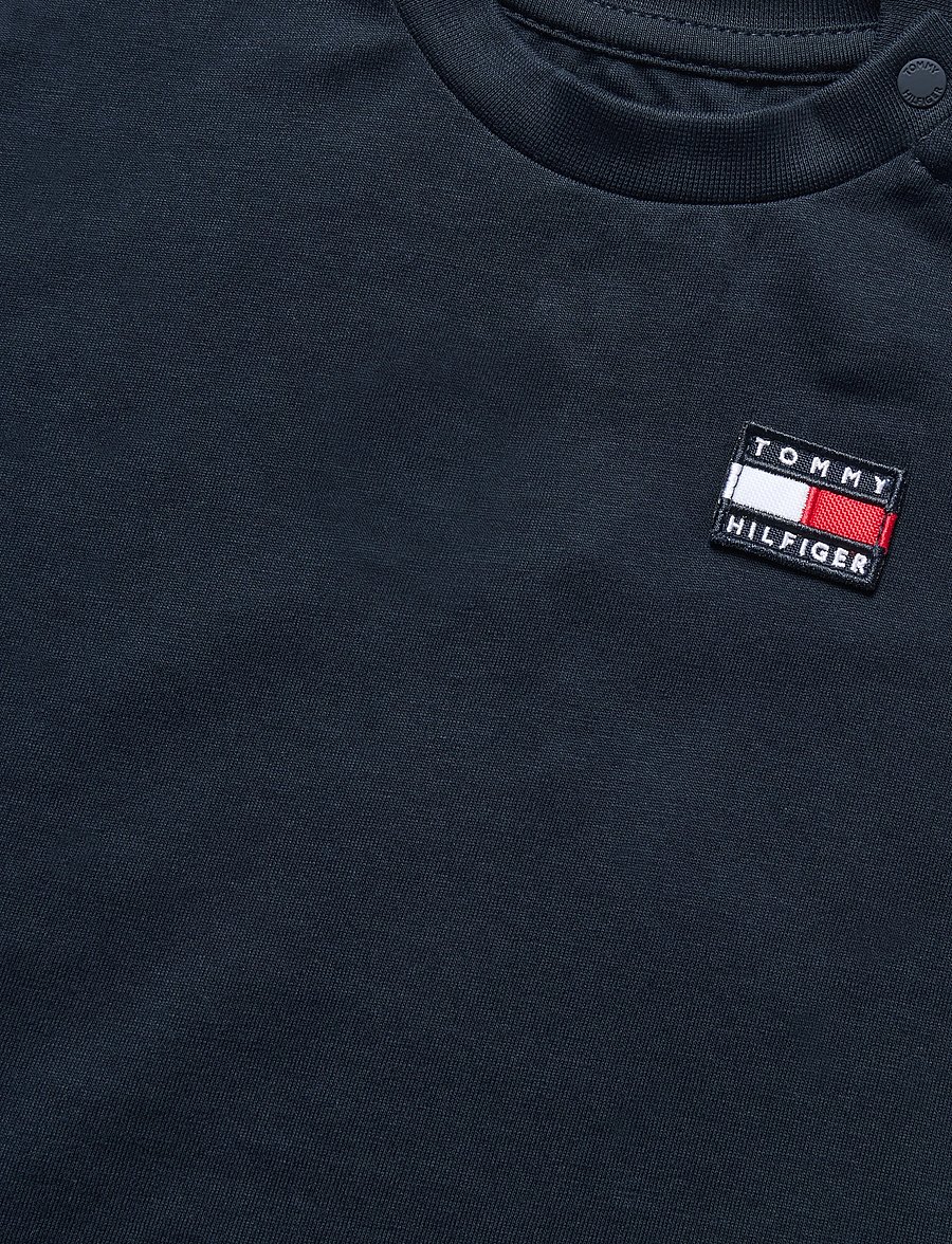 Tommy Hilfiger - FLAG HERITAGE ARCHIVE TEE S/S - short-sleeved t-shirts - dark night navy - 5