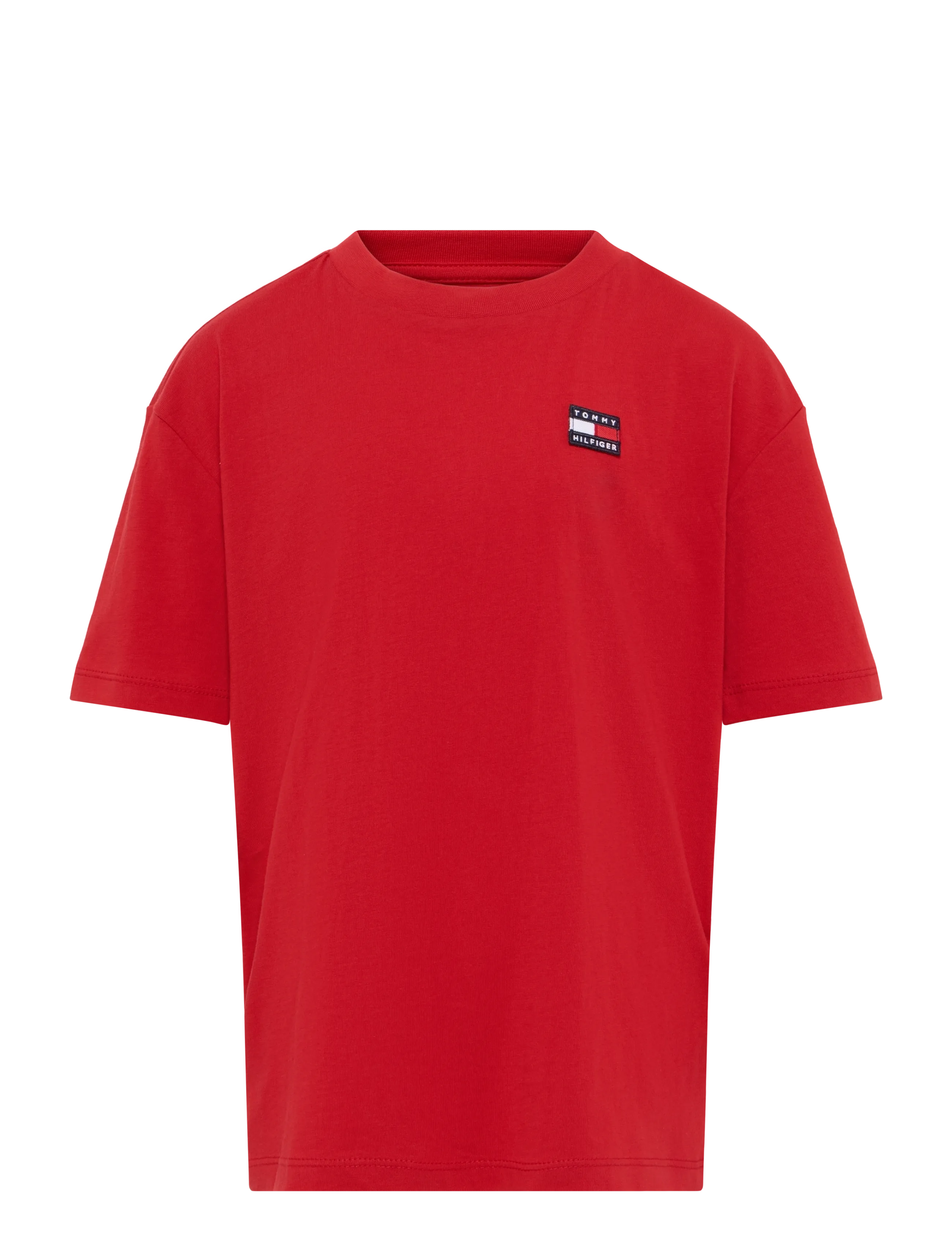 Tommy Hilfiger FLAG HERITAGE ARCHIVE TEE S/S - Teens 140-176 - PRIMARY RED / red