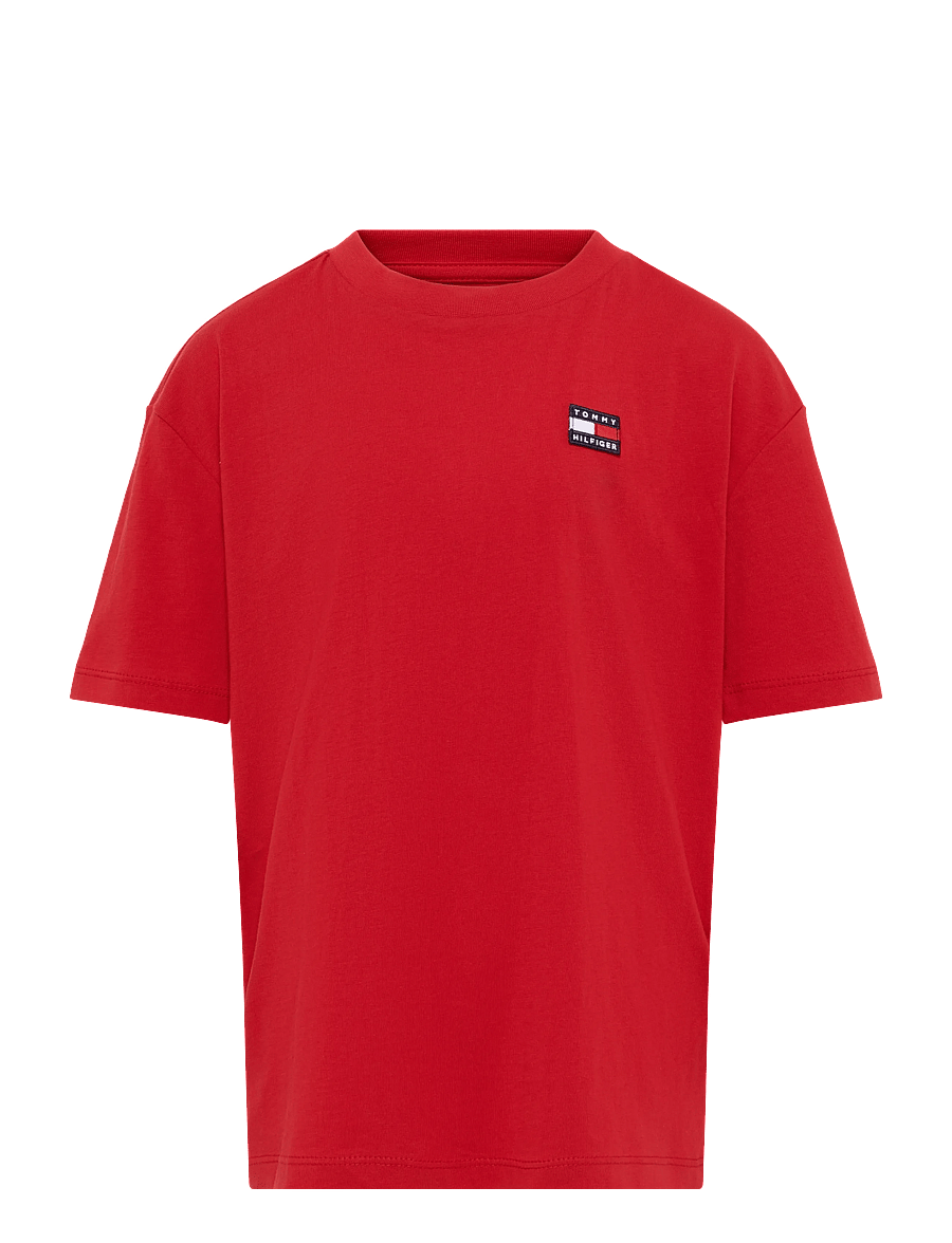 Tommy Hilfiger - FLAG HERITAGE ARCHIVE TEE S/S - short-sleeved t-shirts - primary red - 0