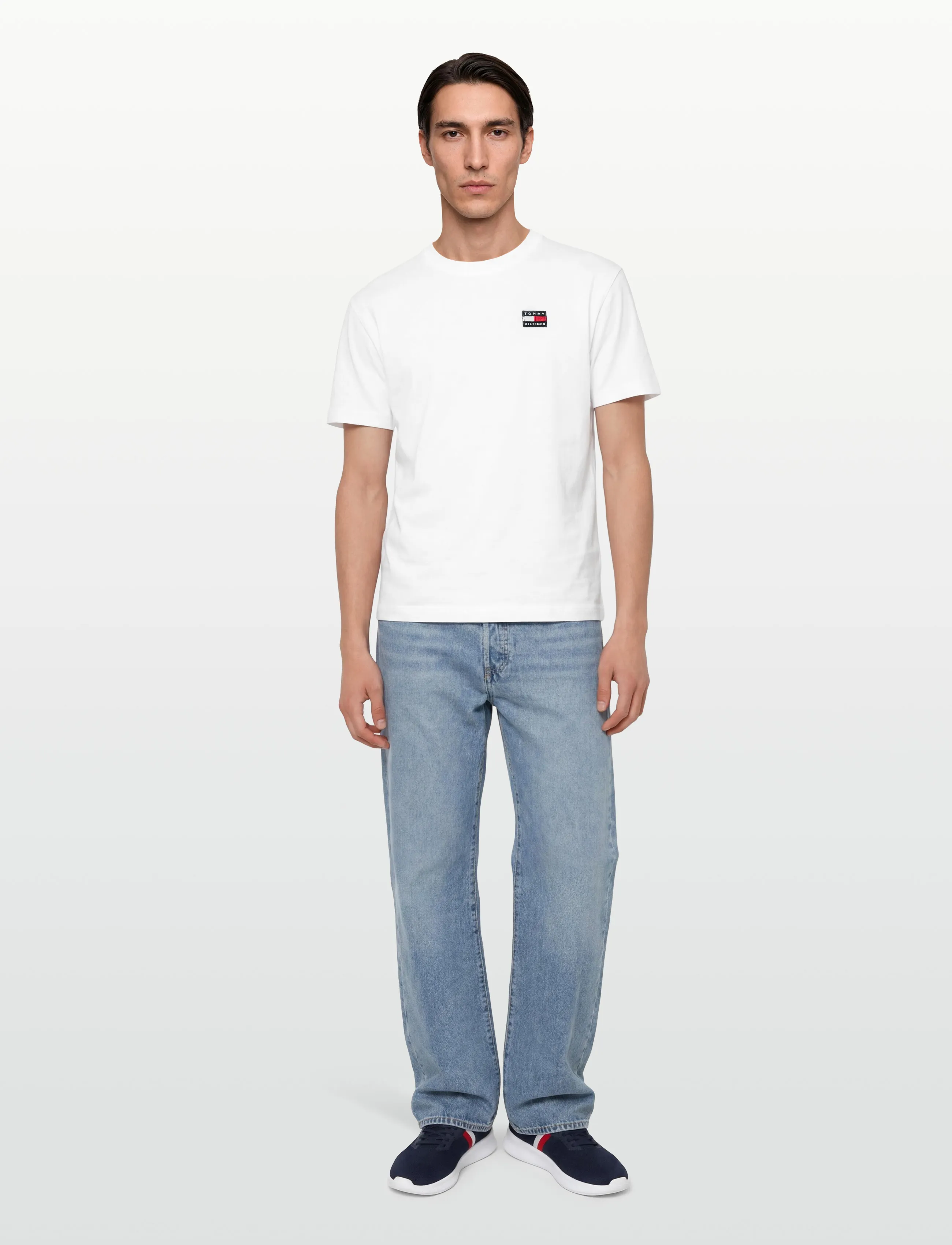 Tommy Hilfiger FLAG HERITAGE ARCHIVE TEE S/S - Tommy Hilfiger - WHITE / white