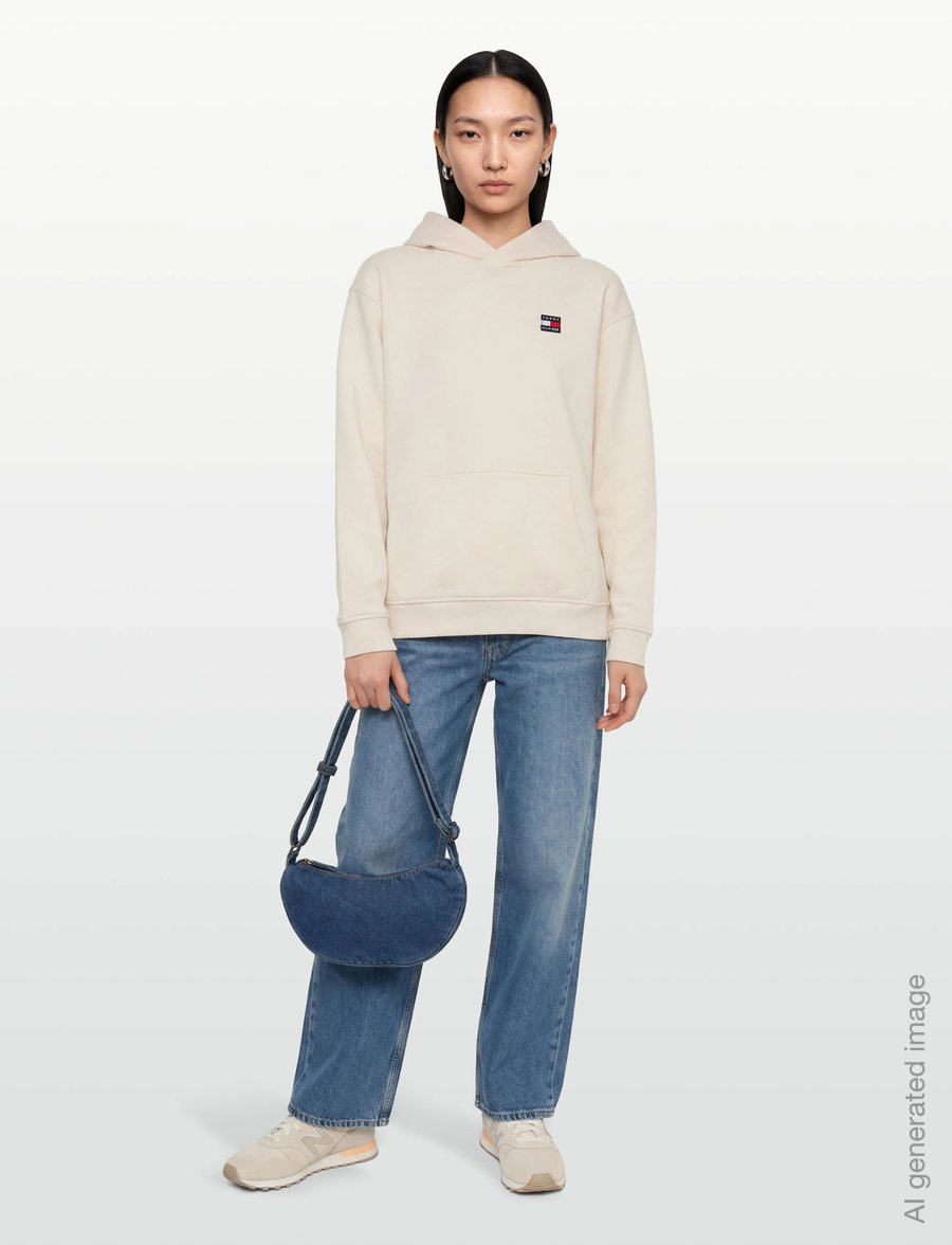 Tommy Hilfiger - FLAG HERITAGE HOODIE - kapuzenpullover - ancient white - 0
