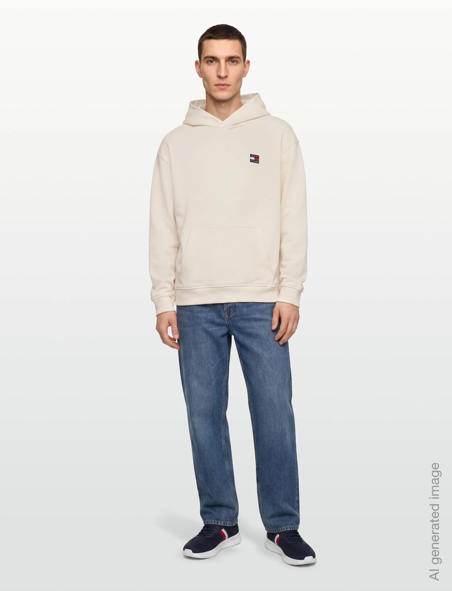 Tommy Hilfiger - FLAG HERITAGE HOODIE - kapuzenpullover - ancient white - 4