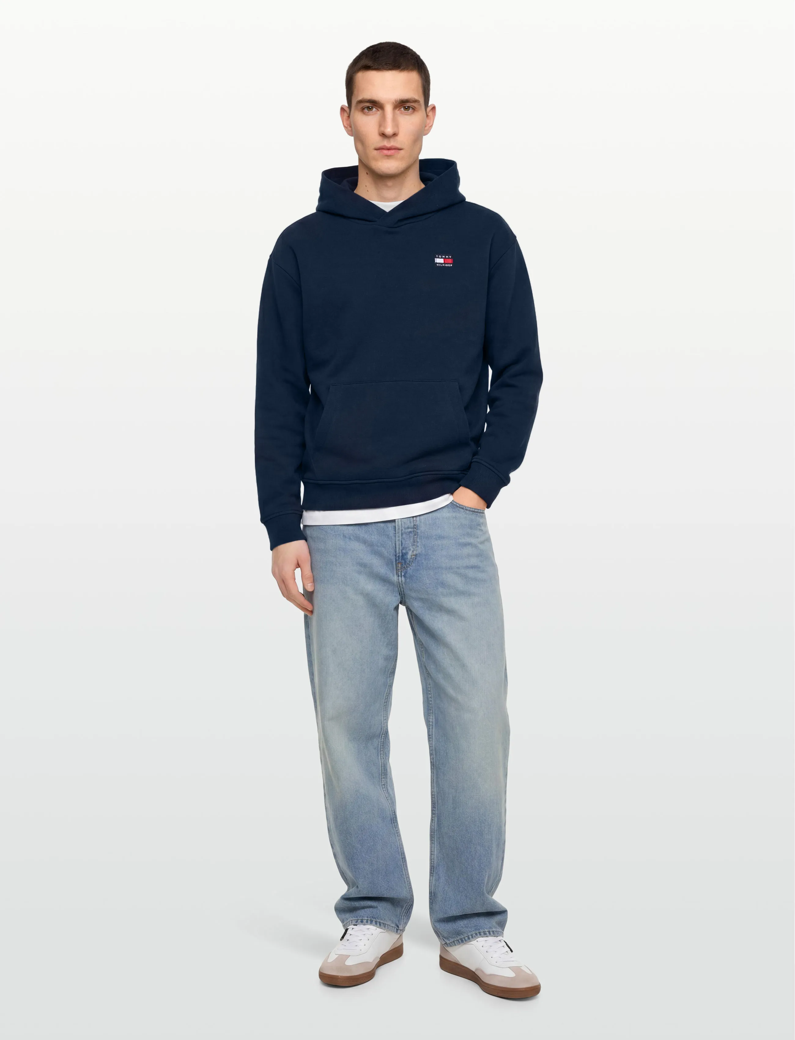 Tommy Hilfiger FLAG HERITAGE HOODIE - Hoodies - DARK NIGHT NAVY / navy