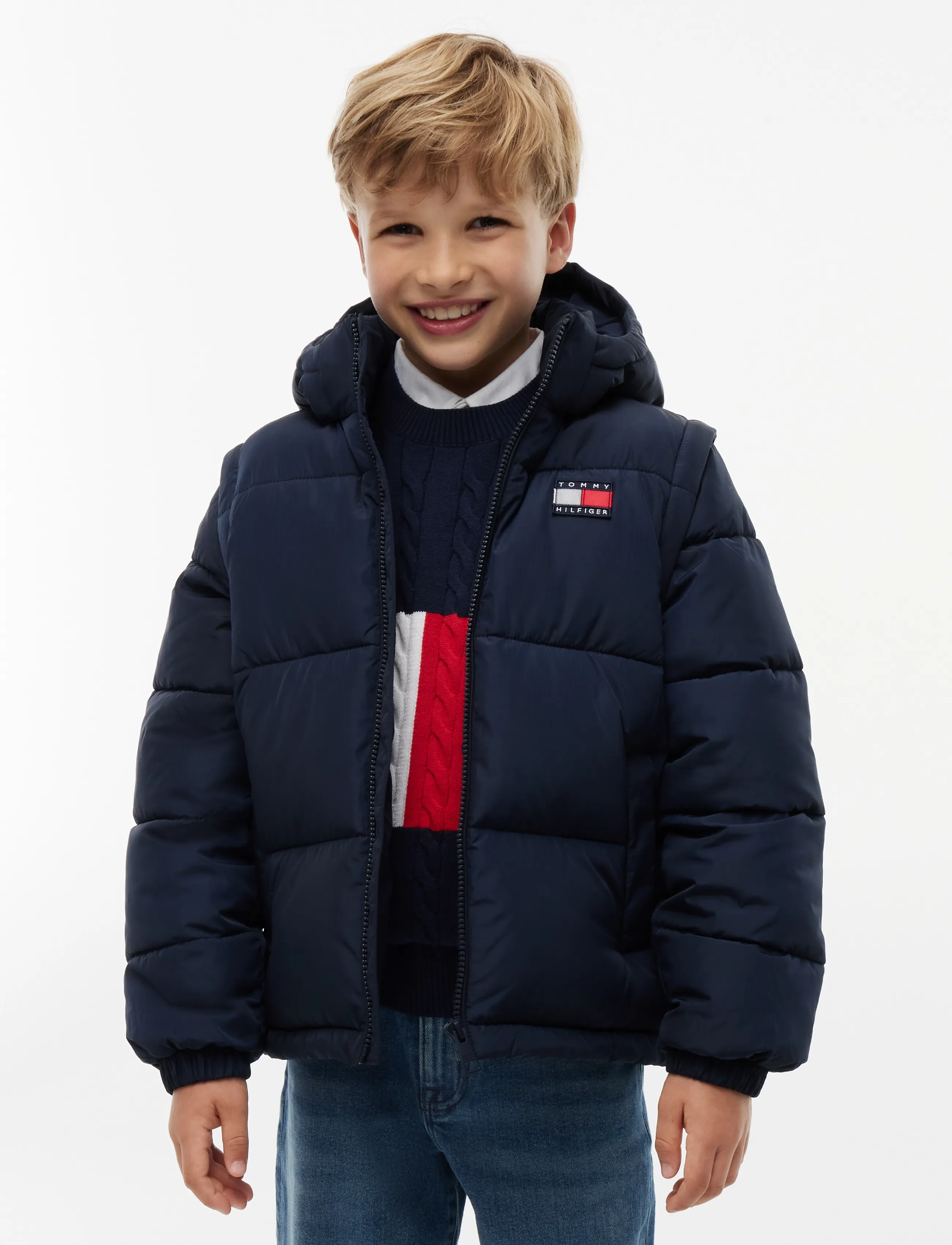 Tommy Hilfiger - BRANDED PUFFER JACKET - soojad ja polsterdatud - dark blue - 3