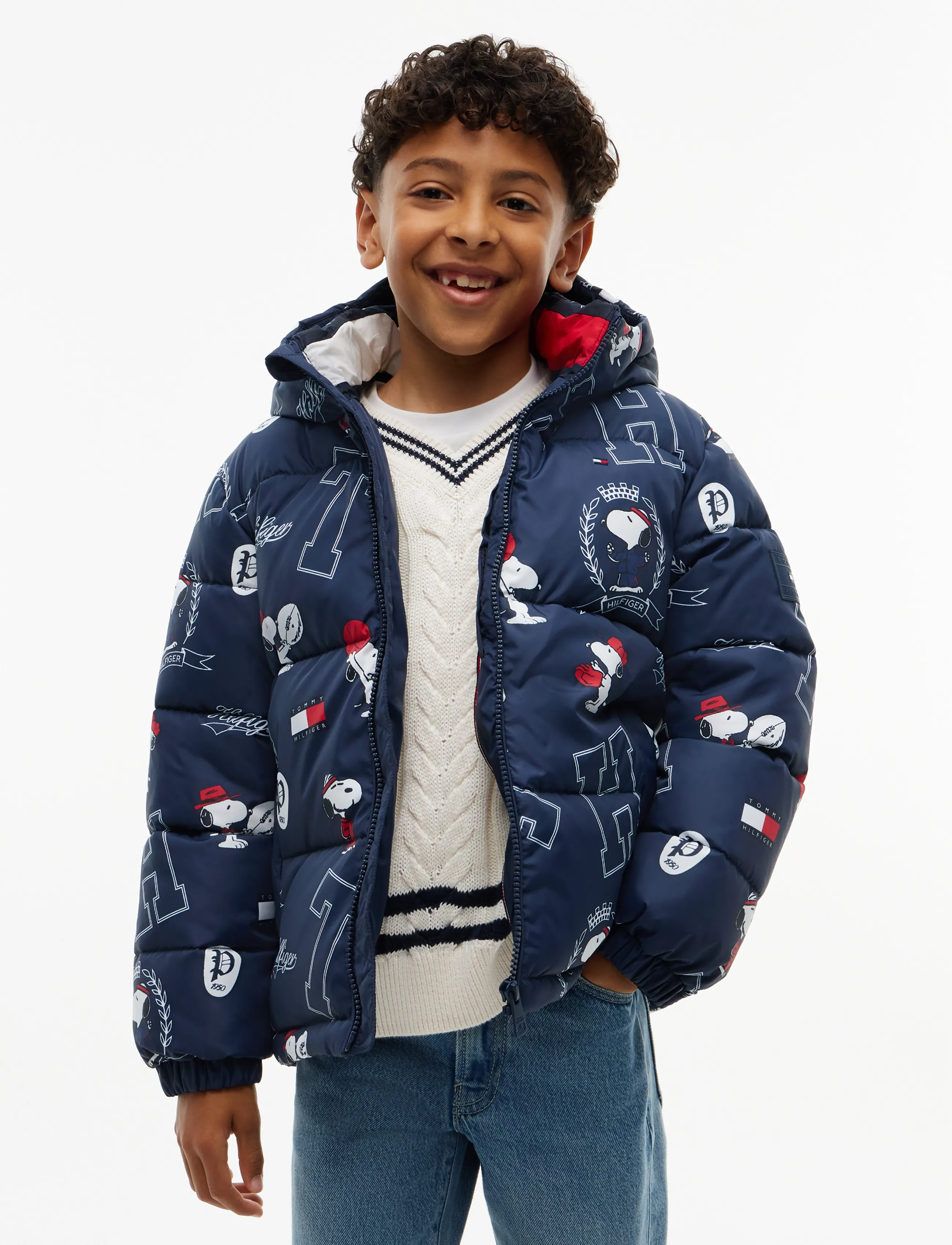 Tommy Hilfiger - PEANUTS PUFFER JACKET - vinterjakker - dark ink - 4