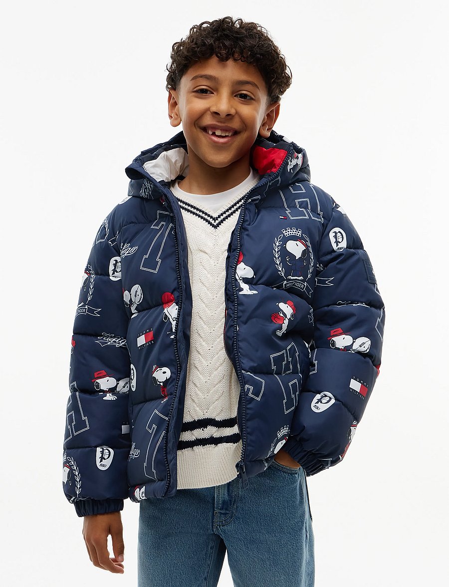 Tommy Hilfiger - PEANUTS PUFFER JACKET - winterjacke - dark ink - 4