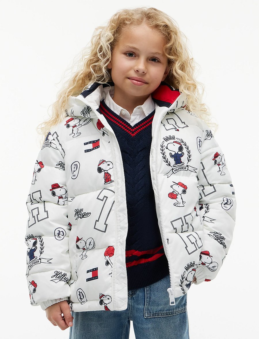 Tommy Hilfiger - PEANUTS PUFFER JACKET - talvejoped - off white - 3