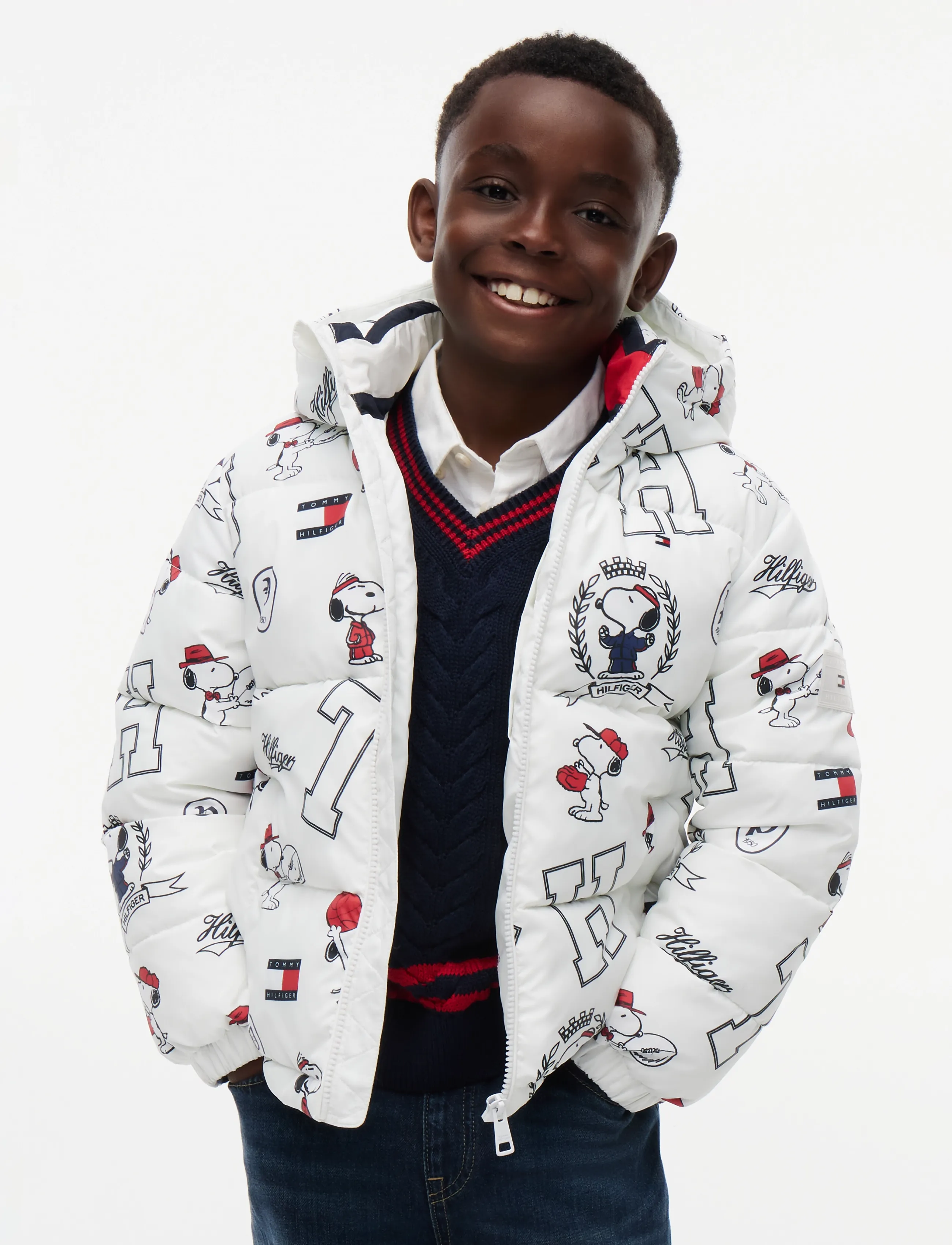 Tommy Hilfiger - PEANUTS PUFFER JACKET - vinterjakker - off white - 4