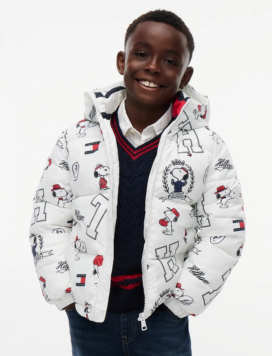 Tommy Hilfiger - PEANUTS PUFFER JACKET - talvejoped - off white - 4