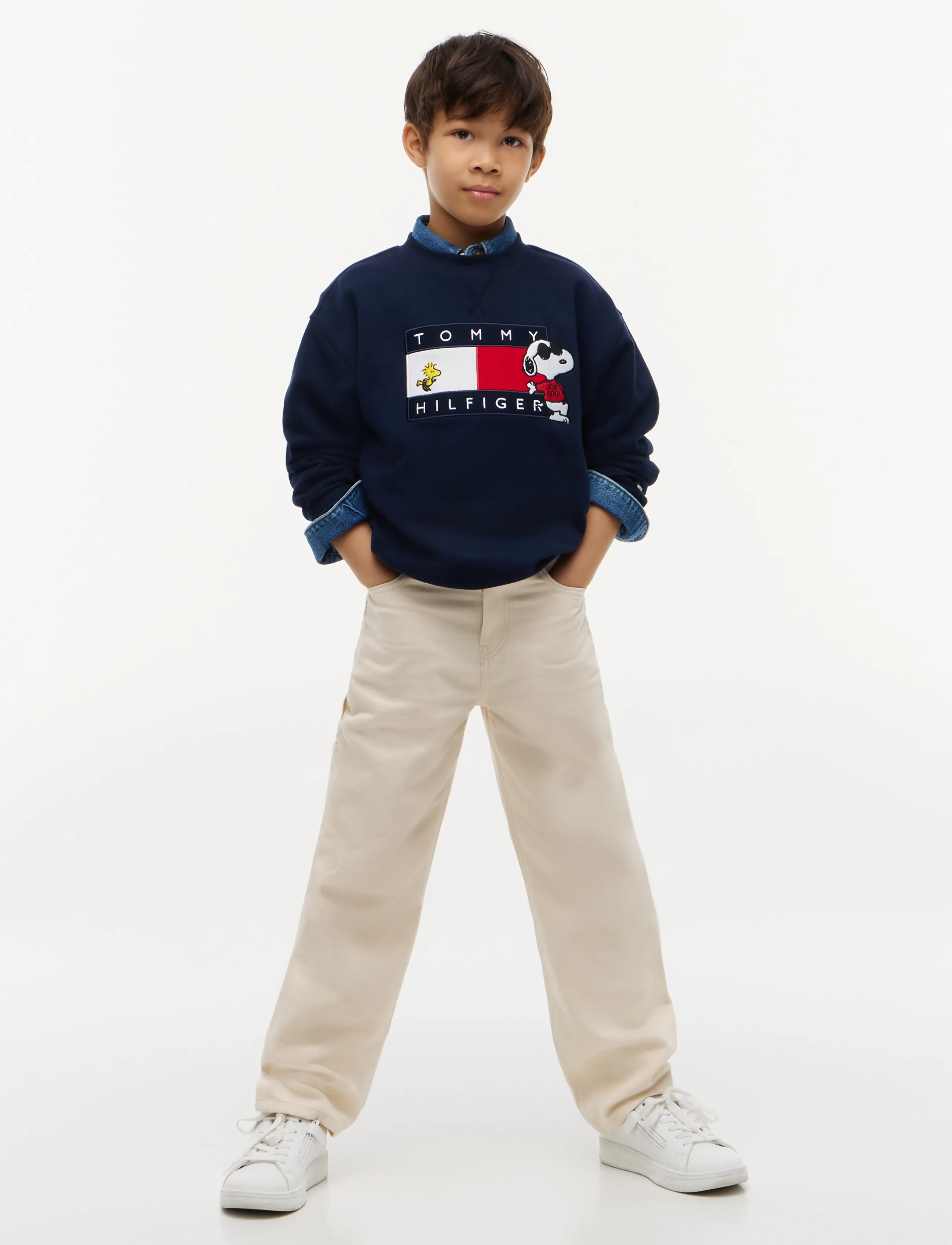 Tommy Hilfiger - PEANUTS CREWNECK - sweatshirts - dark blue - 5