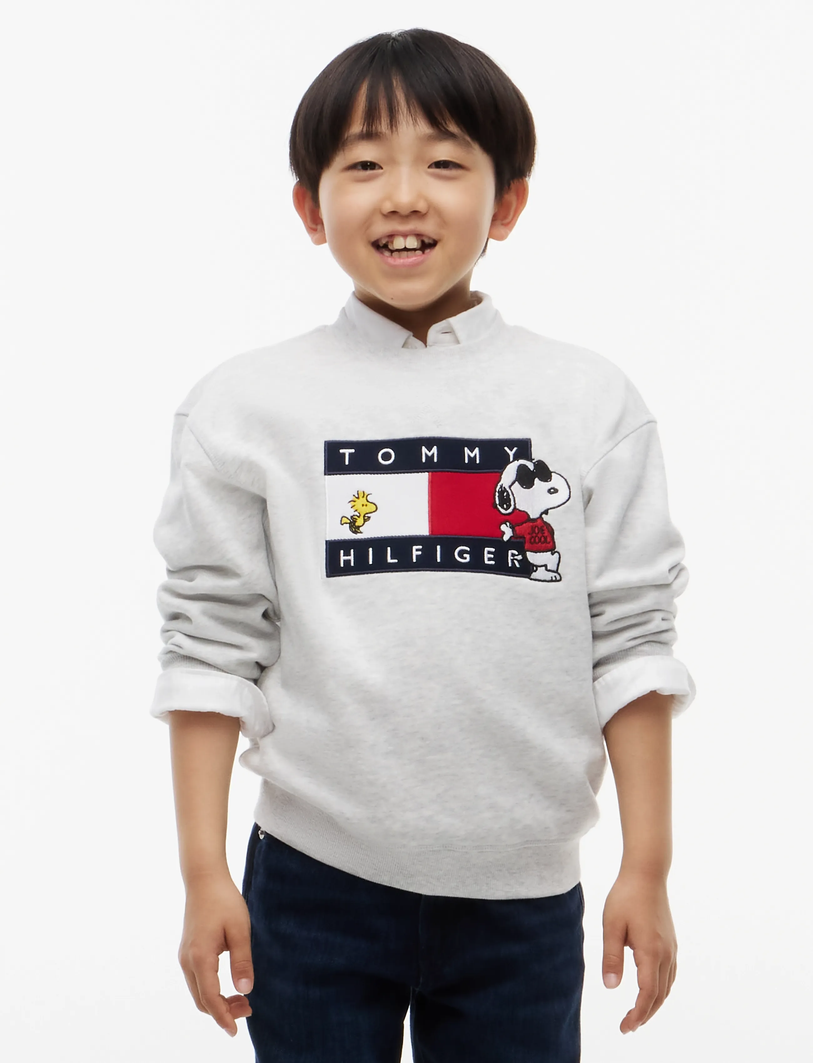 Tommy Hilfiger - PEANUTS CREWNECK - sweatshirts - grey heather - 4