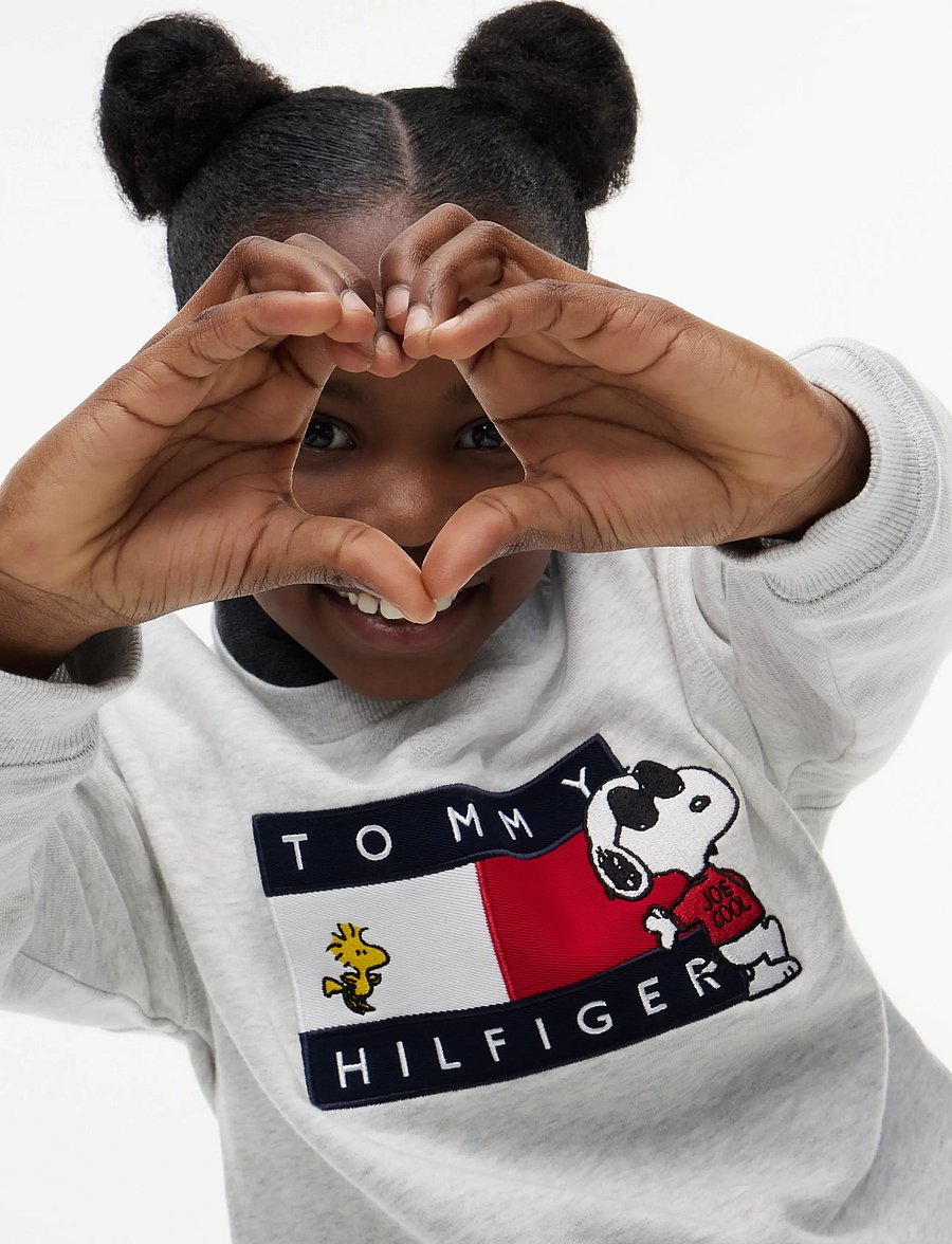 Tommy Hilfiger - PEANUTS CREWNECK - dressipluusid - grey heather - 5