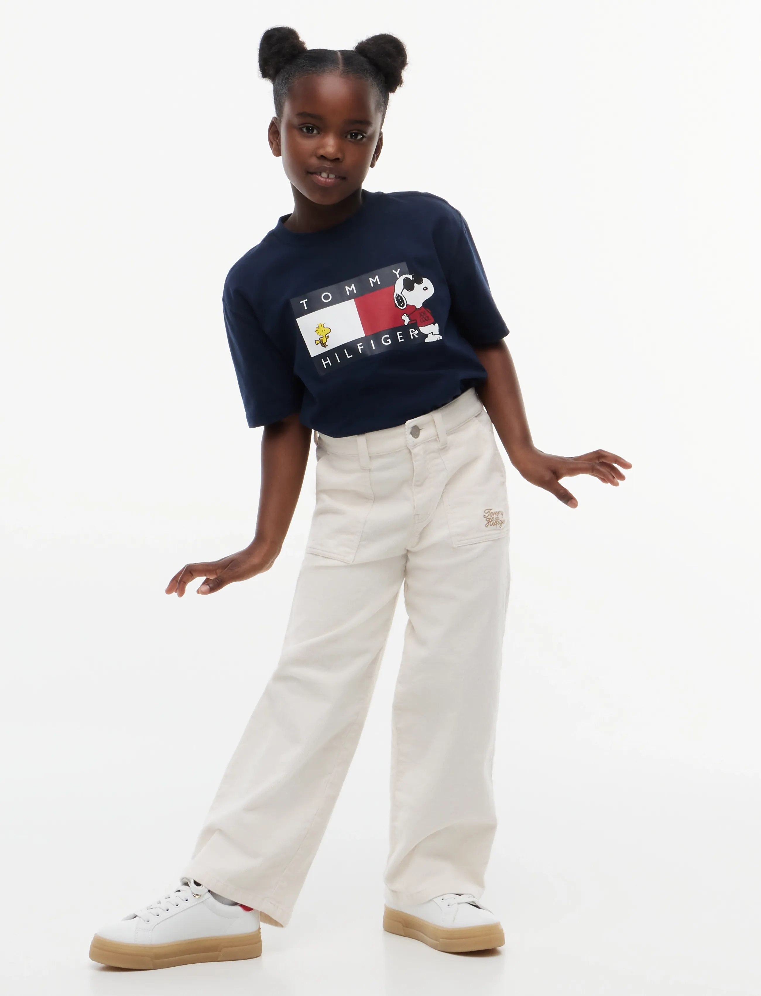 Tommy Hilfiger Peanuts Graphic Tee Ss, 140, Navy, T-Shirts > Kortærmede, Børn