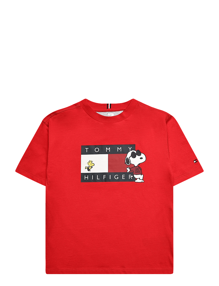 Tommy Hilfiger - PEANUTS GRAPHIC TEE SS - kurzärmelige - red glare - 1