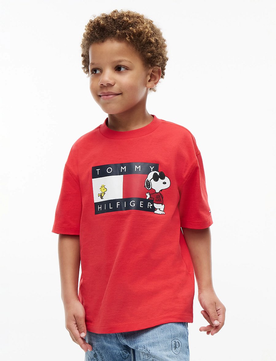Tommy Hilfiger - PEANUTS GRAPHIC TEE SS - kurzärmelige - red glare - 4