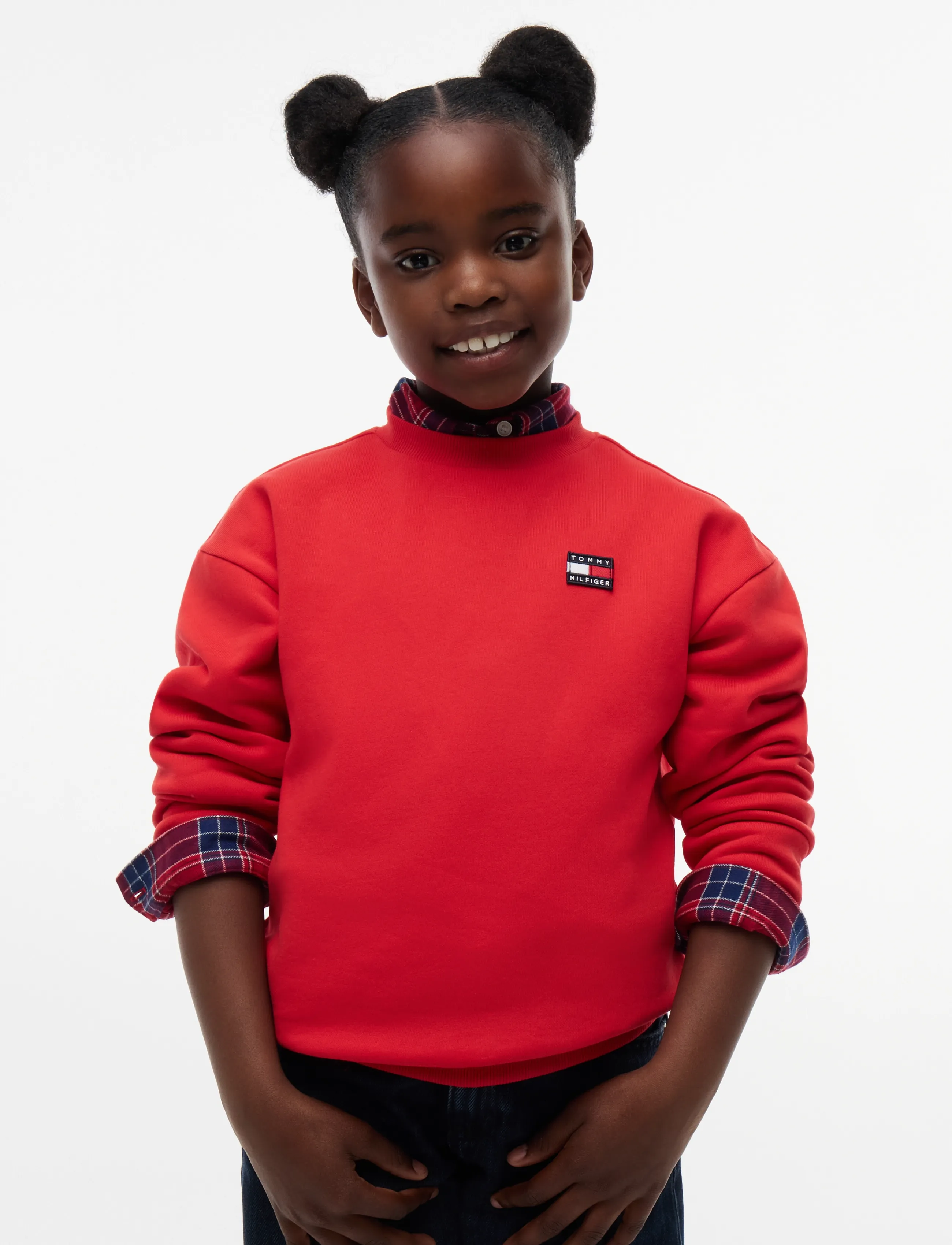 Tommy Hilfiger - FLAG HERITAGE CREWNECK - sweatshirts - red glare - 3