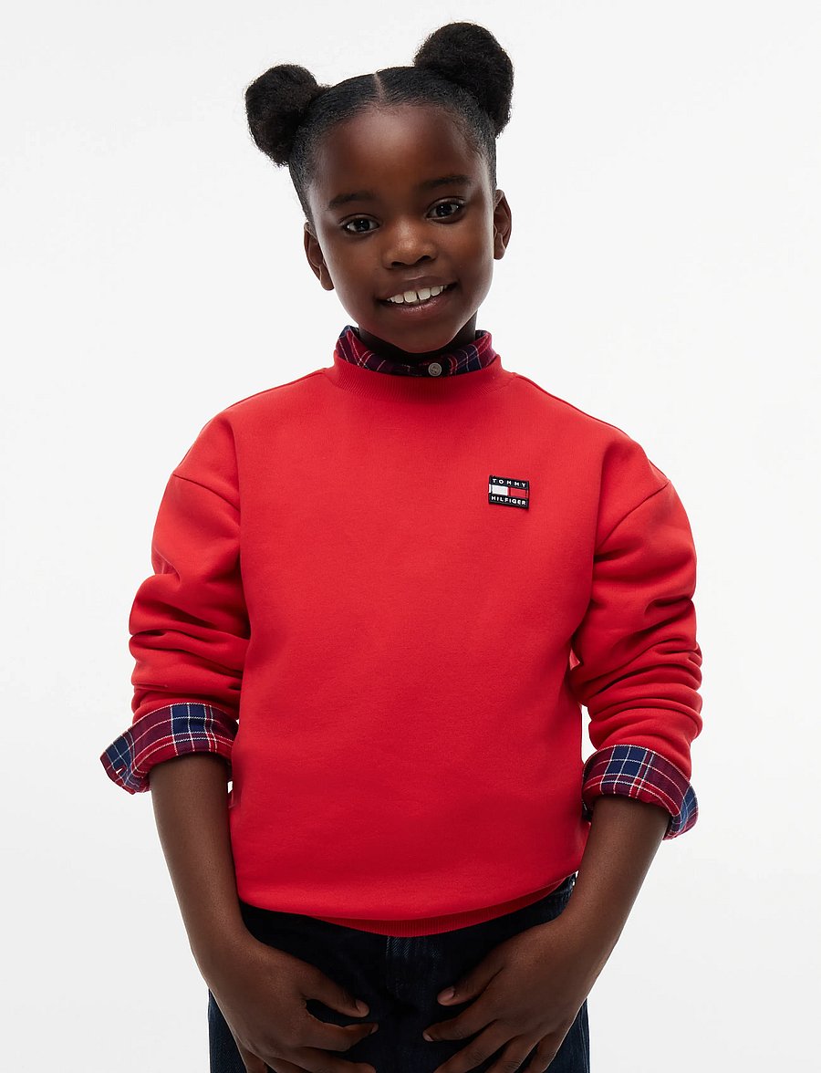 Tommy Hilfiger - FLAG HERITAGE CREWNECK - dressipluusid - red glare - 3