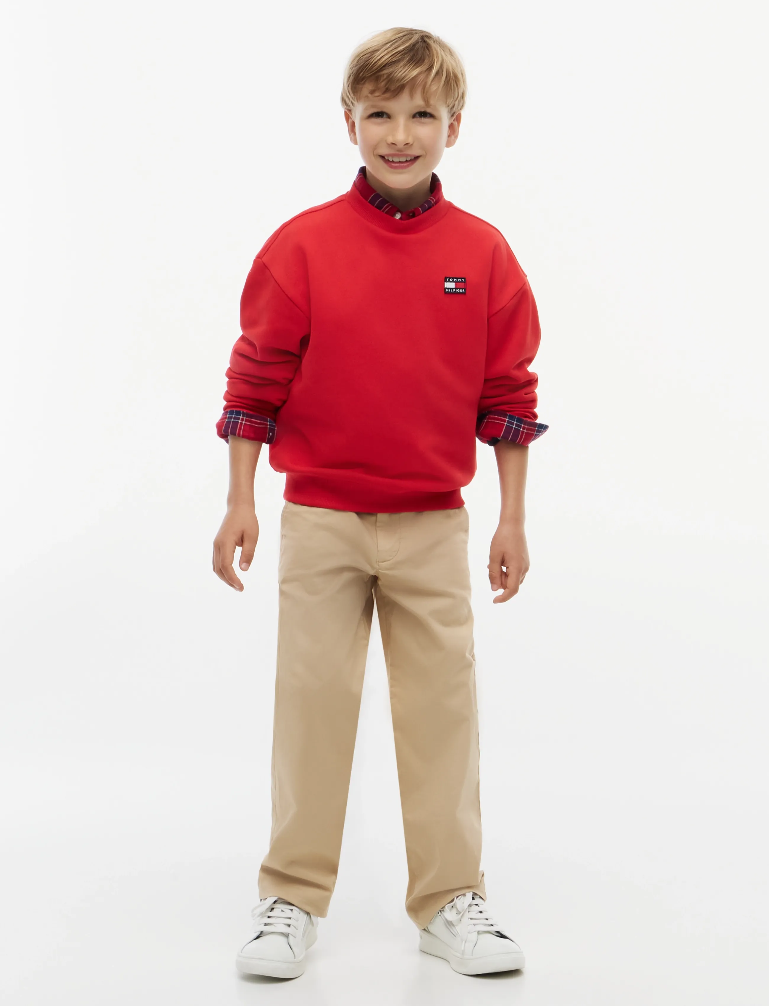 Tommy Hilfiger - FLAG HERITAGE CREWNECK - sweatshirts - red glare - 5