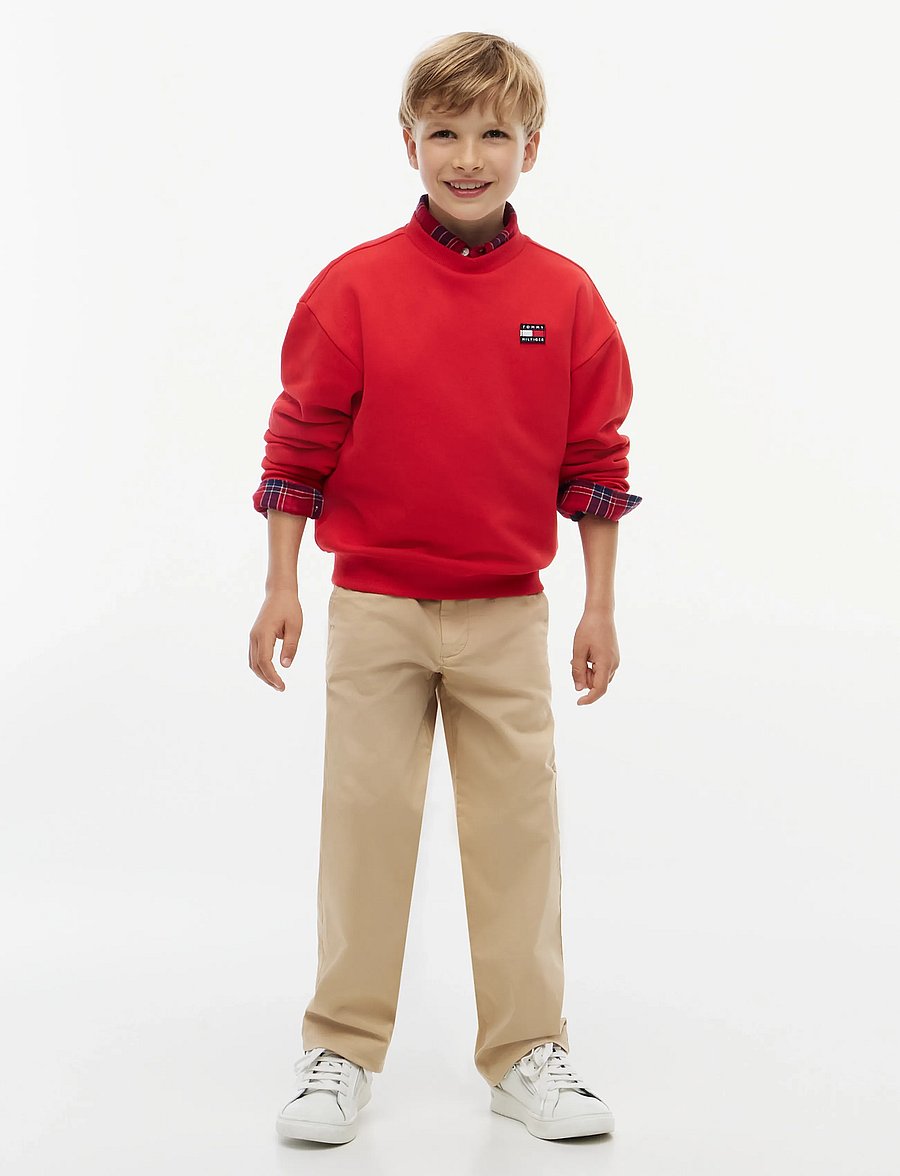 Tommy Hilfiger - FLAG HERITAGE CREWNECK - dressipluusid - red glare - 5
