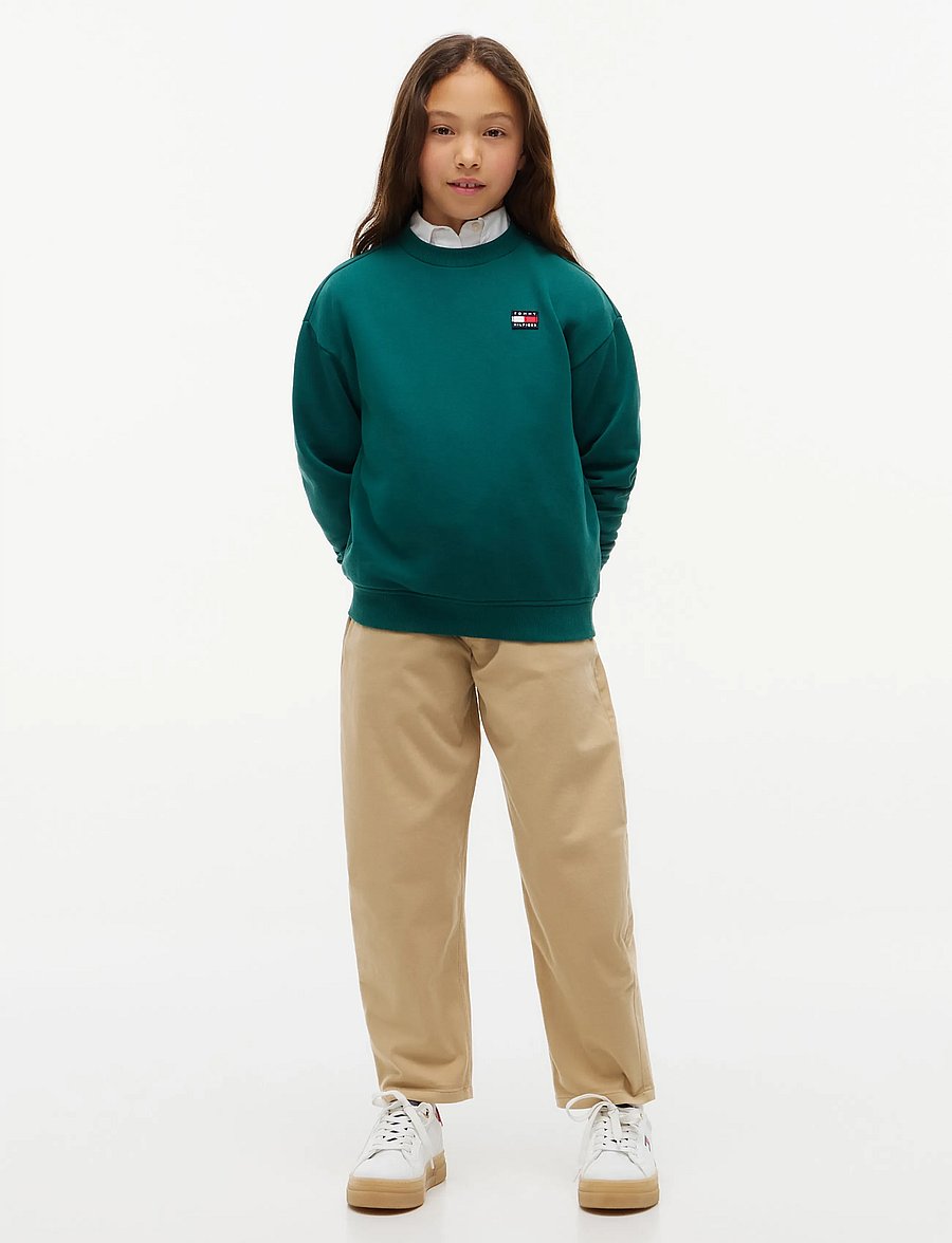 Tommy Hilfiger - FLAG HERITAGE CREWNECK - sweatshirts - rural green - 0