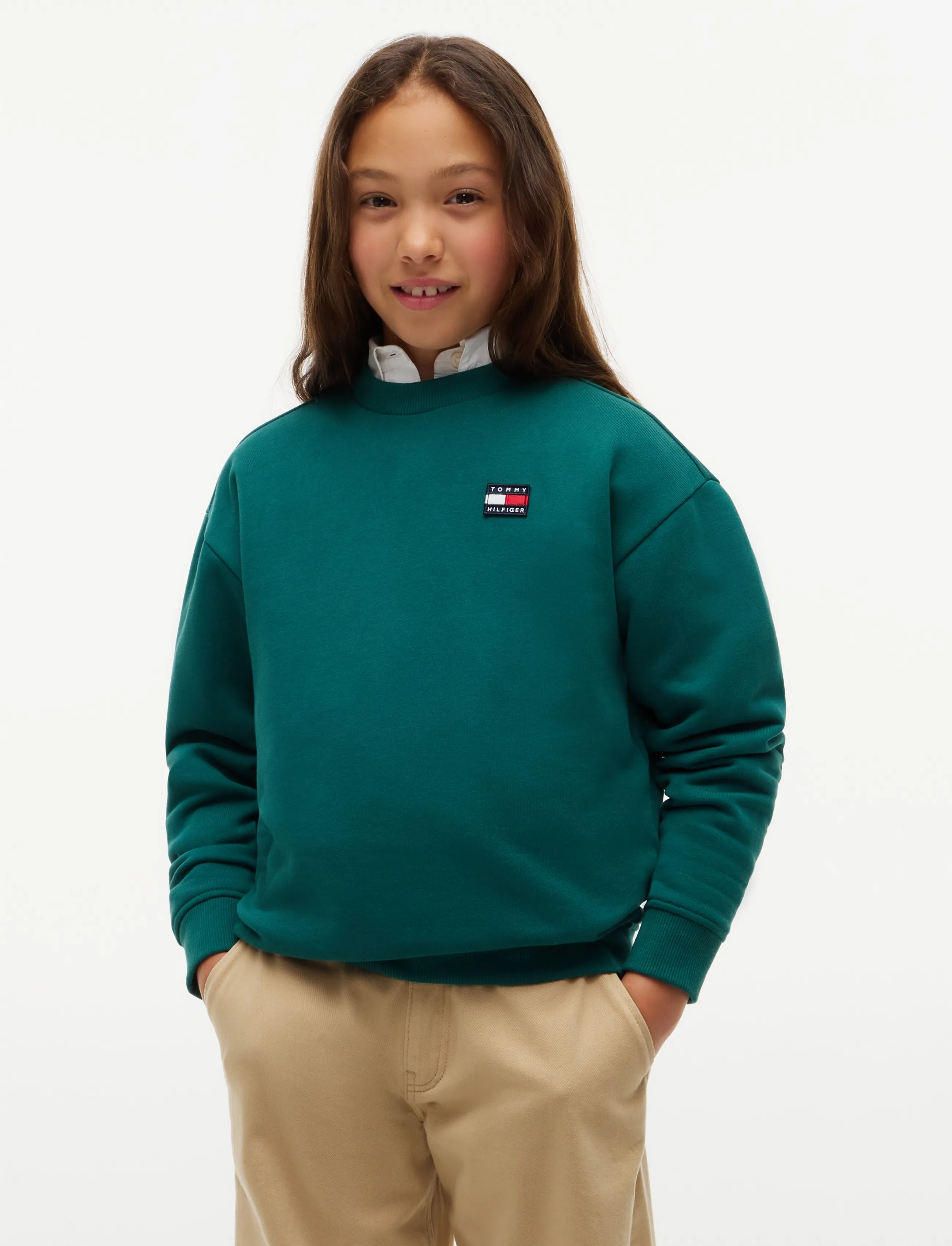Tommy Hilfiger - FLAG HERITAGE CREWNECK - sweatshirts - rural green - 3