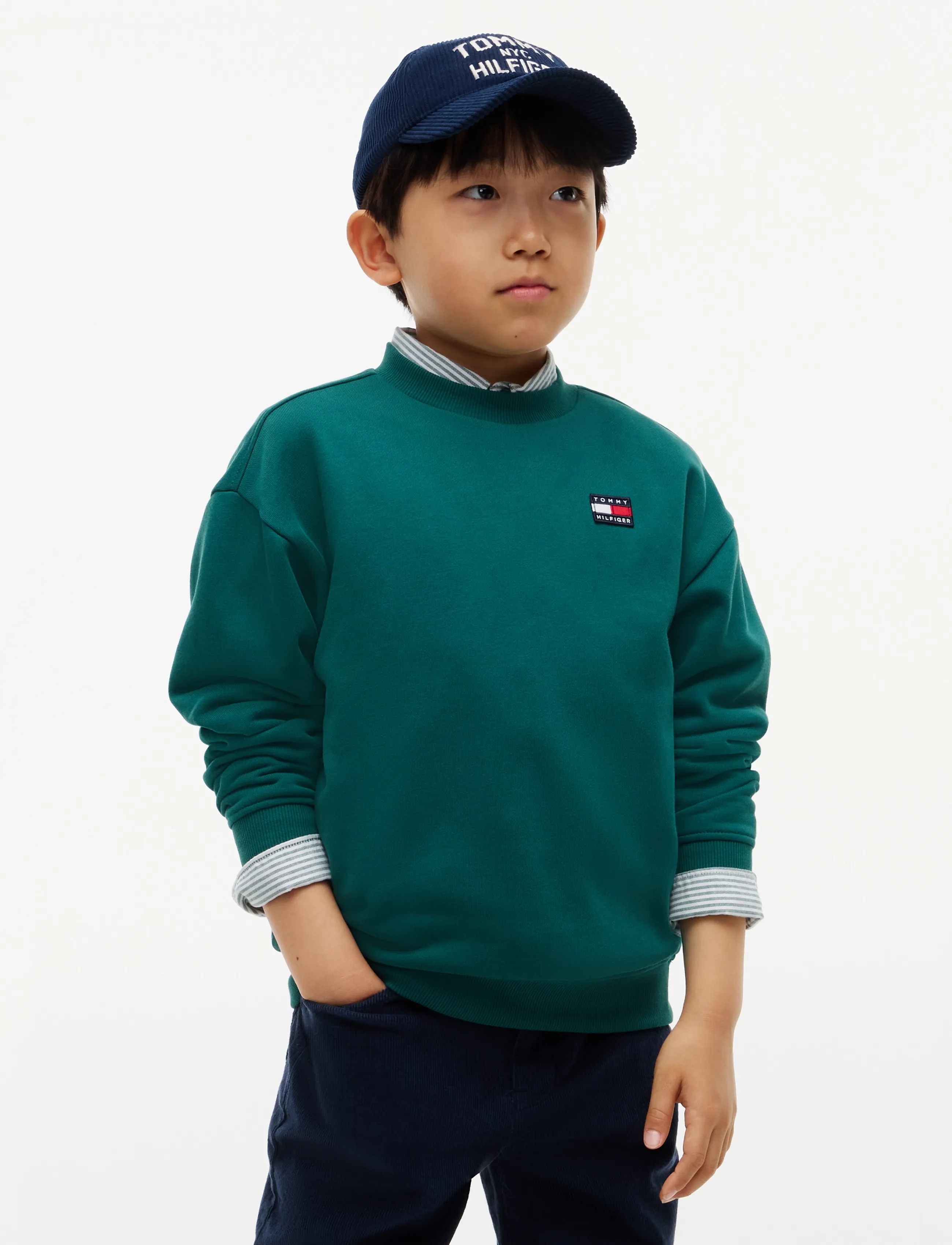 Tommy Hilfiger - FLAG HERITAGE CREWNECK - sweatshirts - rural green - 4
