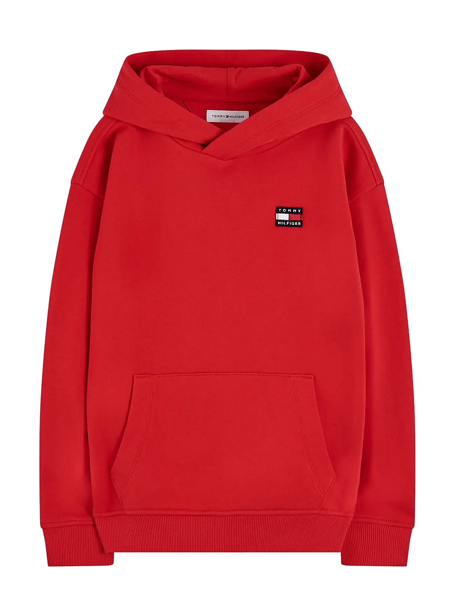 Tommy Hilfiger - FLAG HERITAGE HOODIE - kapuutsiga pusad - red glare - 1
