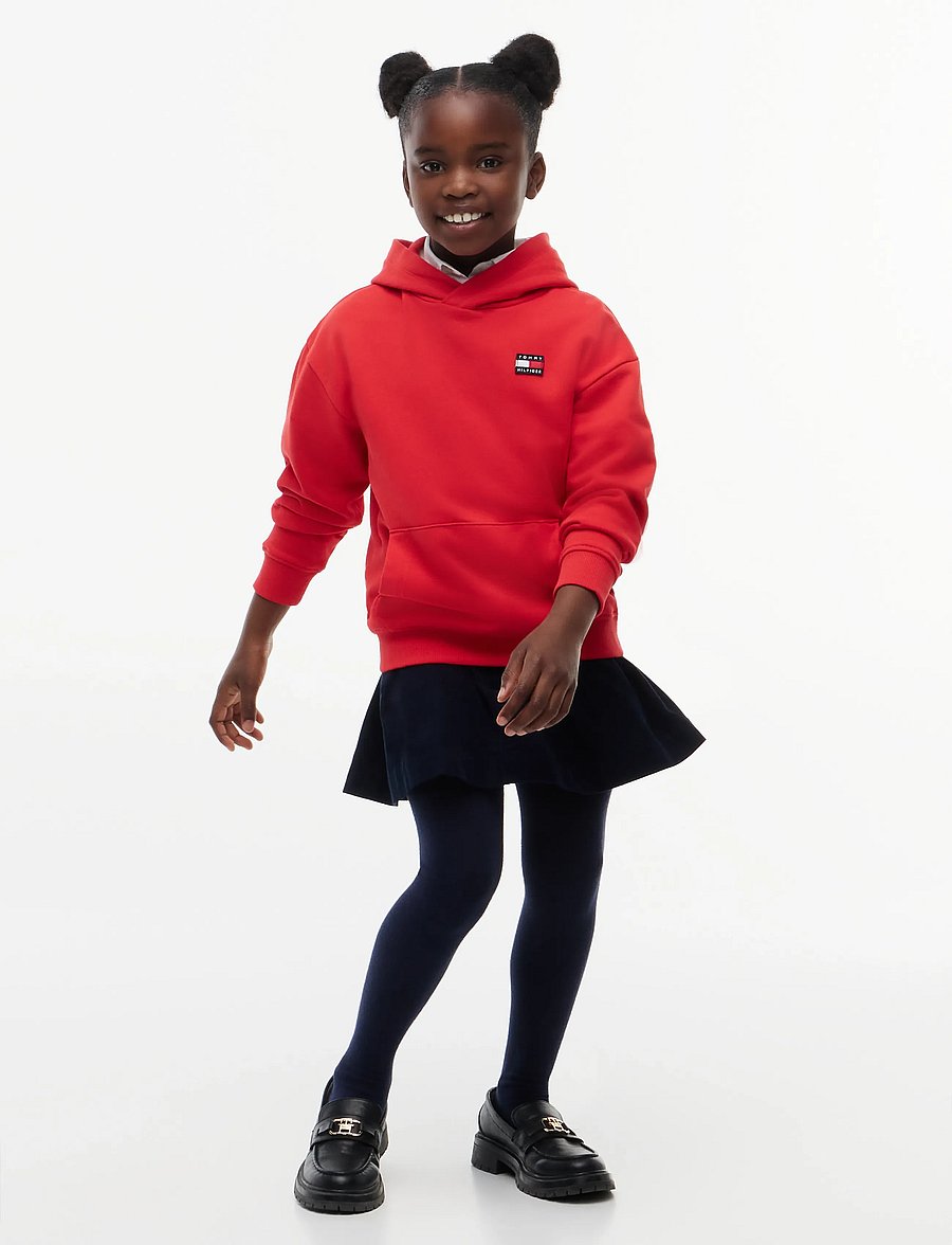 Tommy Hilfiger - FLAG HERITAGE HOODIE - kapuutsiga pusad - red glare - 0