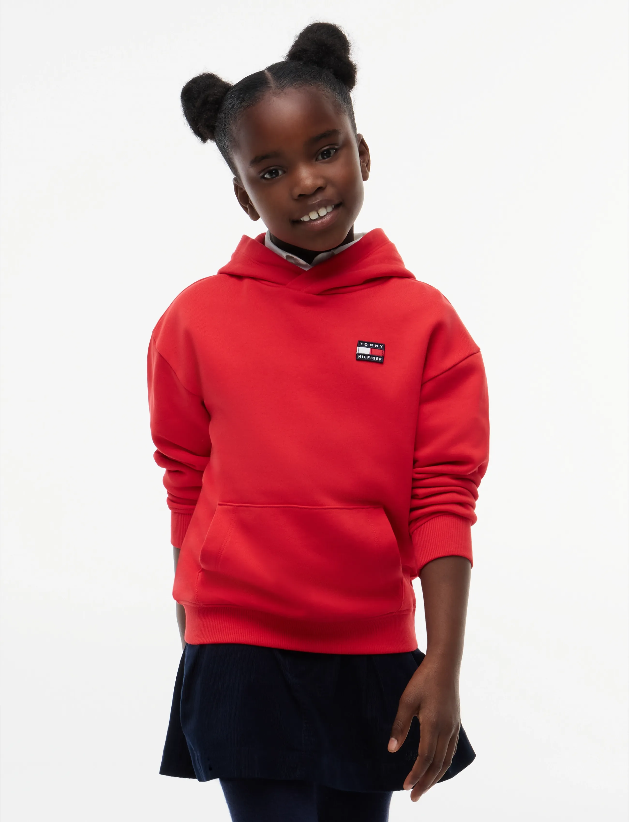 Tommy Hilfiger - FLAG HERITAGE HOODIE - kapuutsiga pusad - red glare - 2