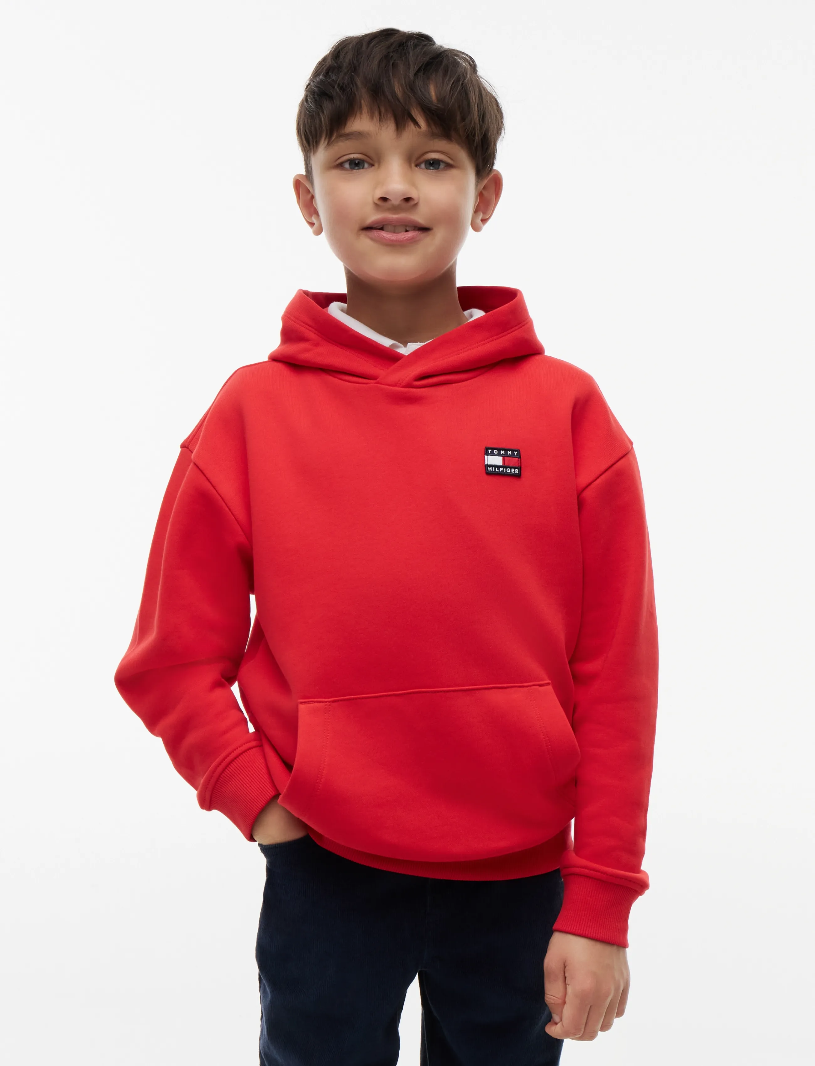 Tommy Hilfiger - FLAG HERITAGE HOODIE - kapuutsiga pusad - red glare - 3