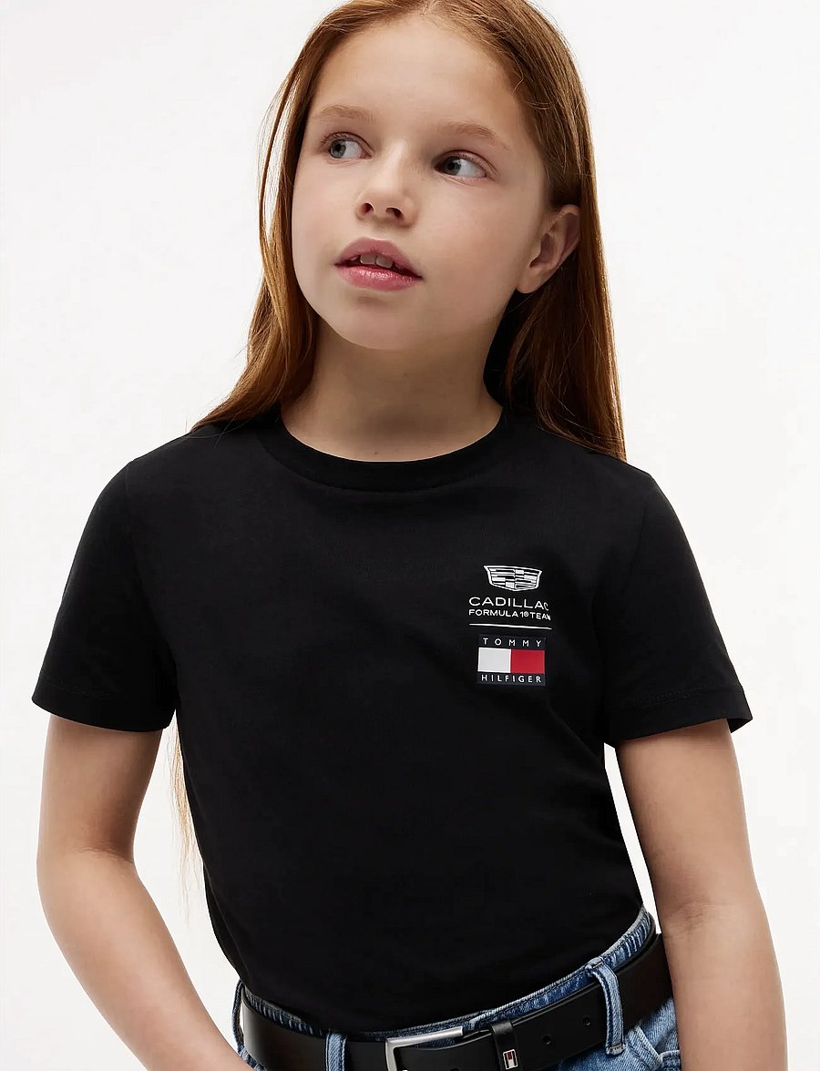 Tommy Hilfiger - TH X CF1 LOGO TEE - t-shirts à manches courtes - black - 0