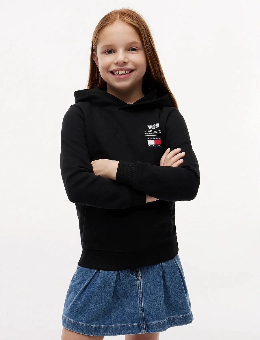 Tommy Hilfiger - TH X CF1 LOGO HOODIE - kapuutsiga pusad - black - 0
