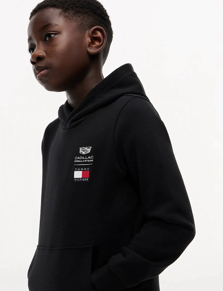 Tommy Hilfiger - TH X CF1 LOGO HOODIE - kapuutsiga pusad - black - 2