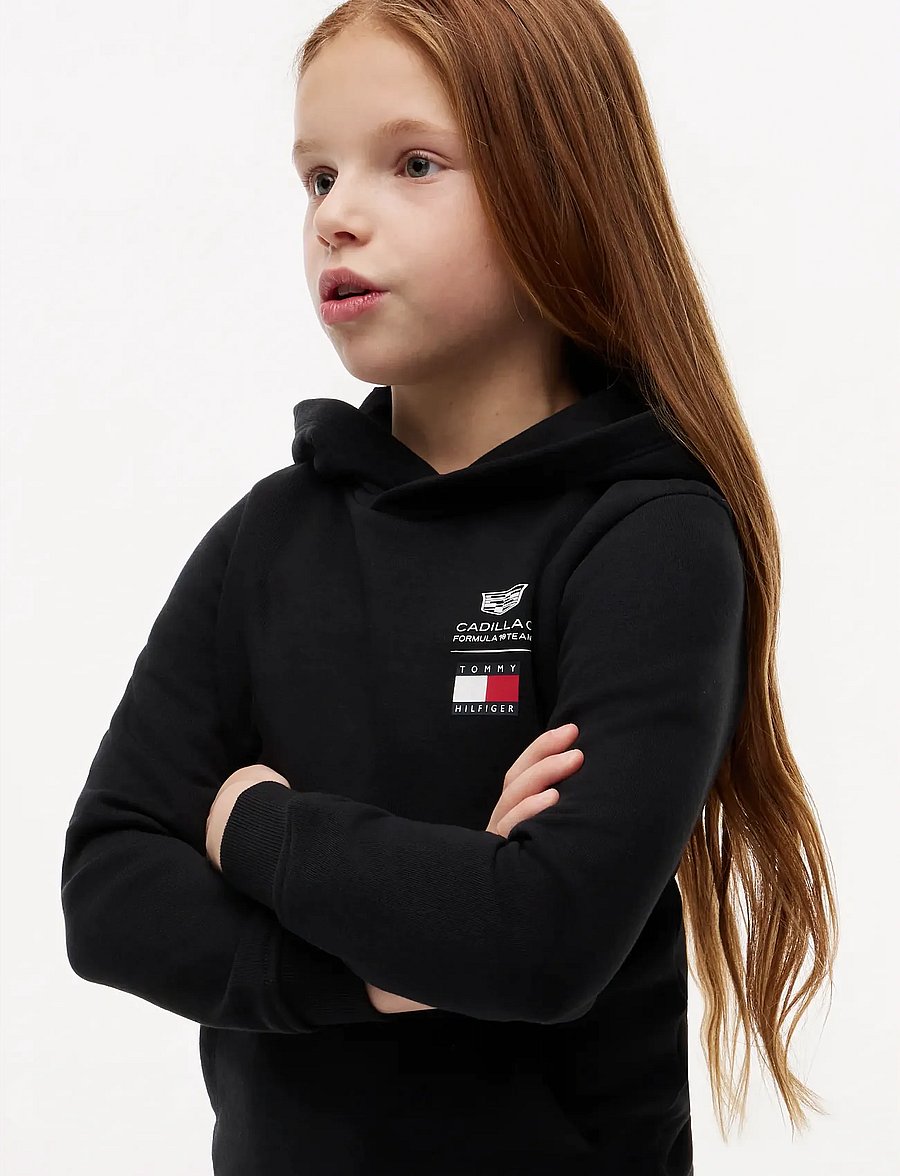 Tommy Hilfiger - TH X CF1 LOGO HOODIE - kapuutsiga pusad - black - 3