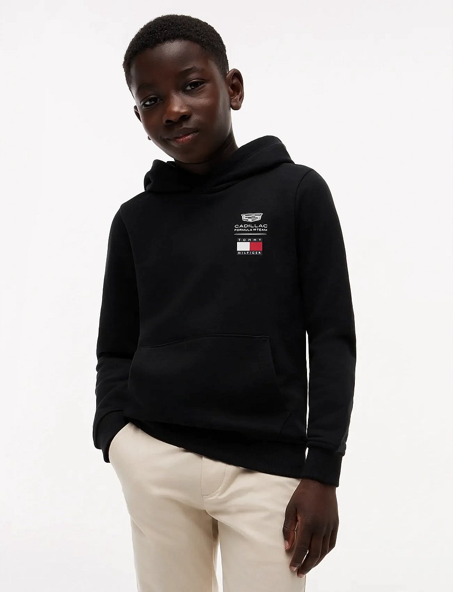 Tommy Hilfiger - TH X CF1 LOGO HOODIE - kapuutsiga pusad - black - 4