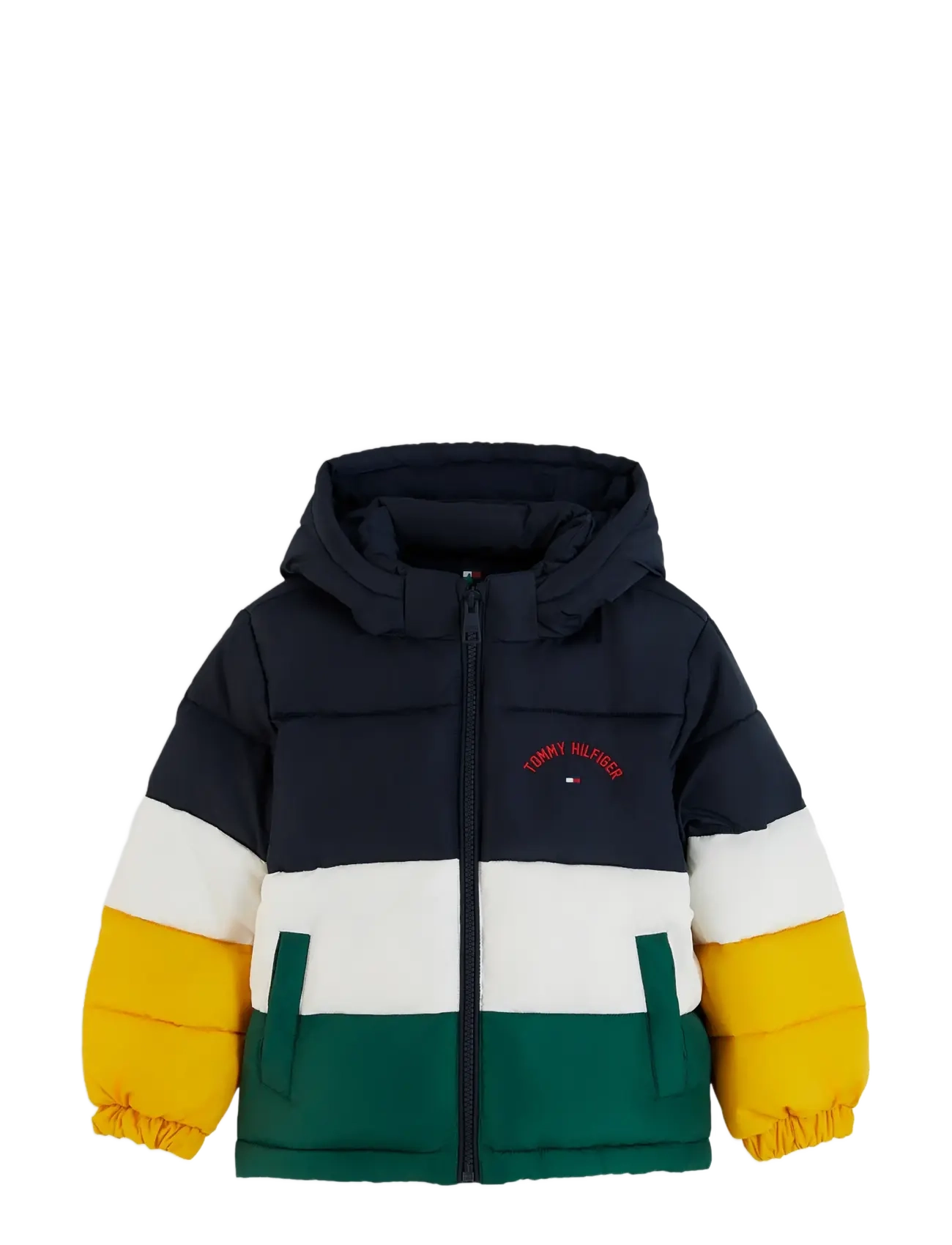 Tommy Hilfiger - LU COLOUR BLOCK PUFFER JACKET - winter jackets - dark blue colblock - 1