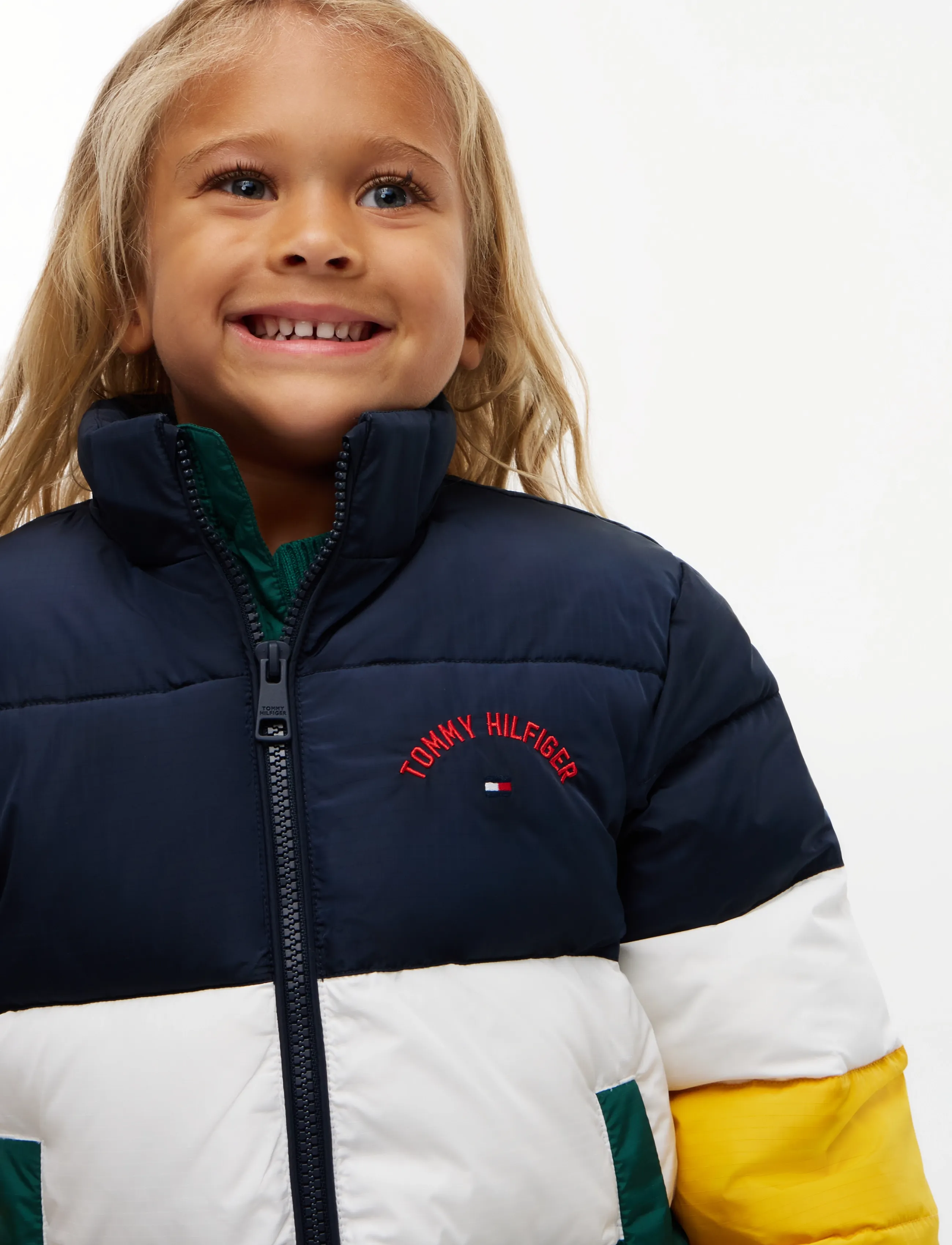 Tommy Hilfiger - LU COLOUR BLOCK PUFFER JACKET - winter jackets - dark blue colblock - 5