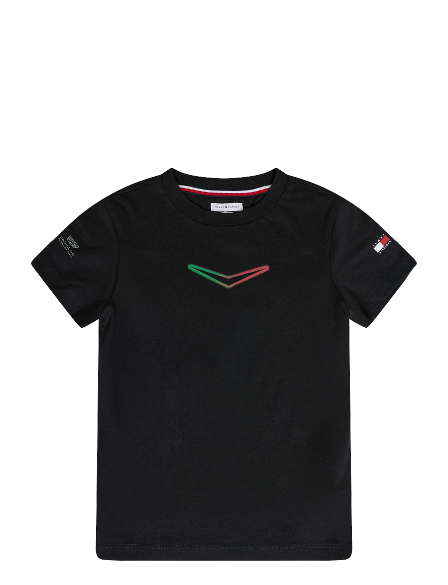 Tommy Hilfiger - TH X CF1 MEXICO CHEVRON TEE - kortärmade t-shirts - black - 1