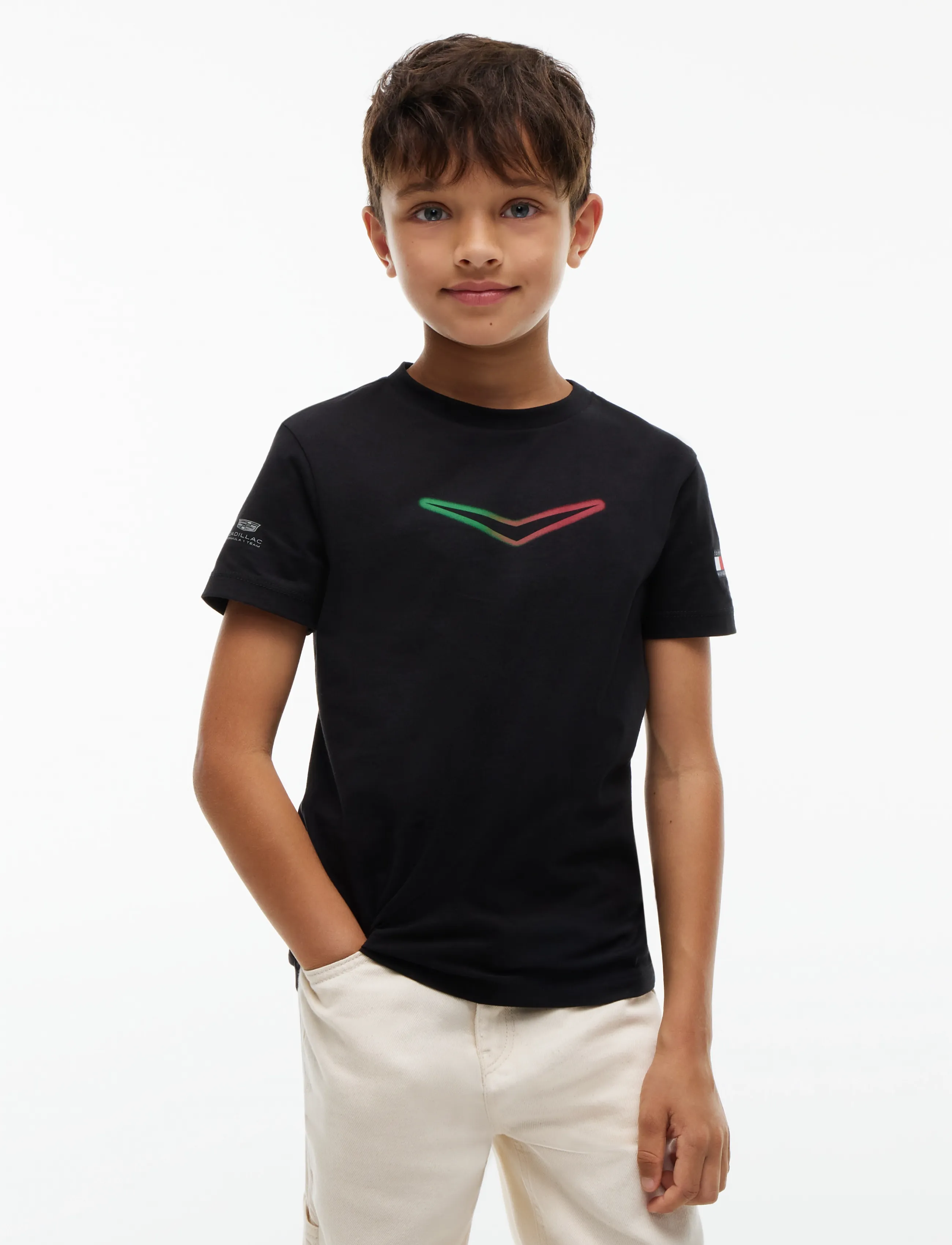 Tommy Hilfiger - TH X CF1 MEXICO CHEVRON TEE - kortärmade t-shirts - black - 4