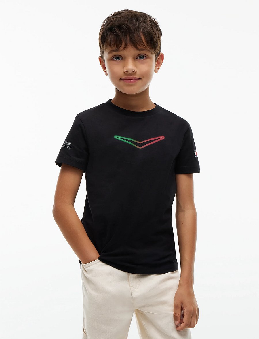 Tommy Hilfiger - TH X CF1 MEXICO CHEVRON TEE - kortärmade t-shirts - black - 4