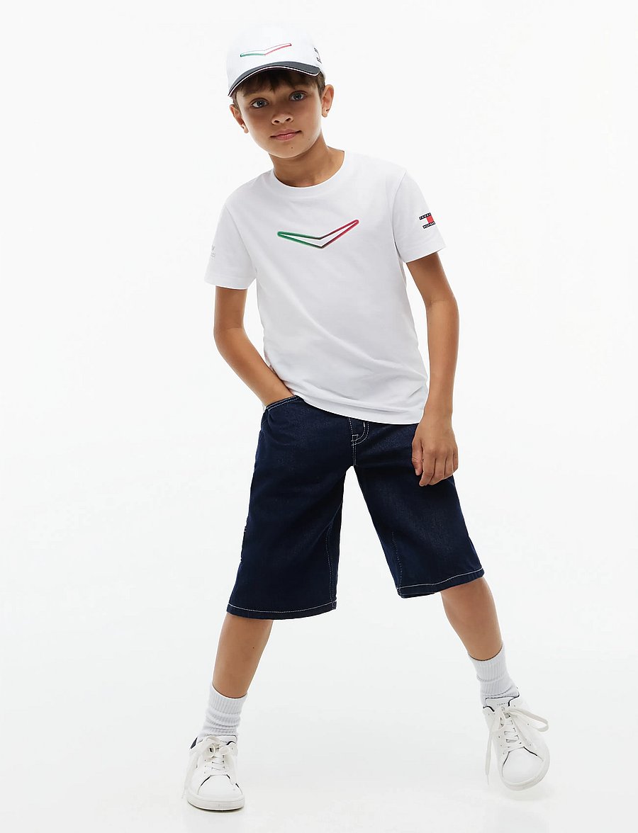 Tommy Hilfiger - TH X CF1 MEXICO CHEVRON TEE - lühikeste varrukatega t-särgid - white - 4