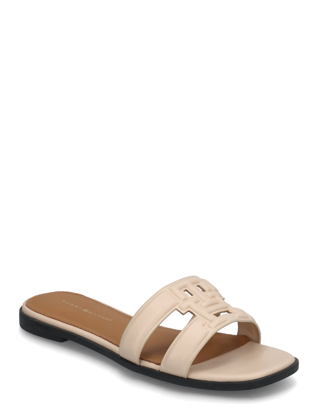 Tommy Hilfiger Th Logo Strap Mule - Black - 36 2