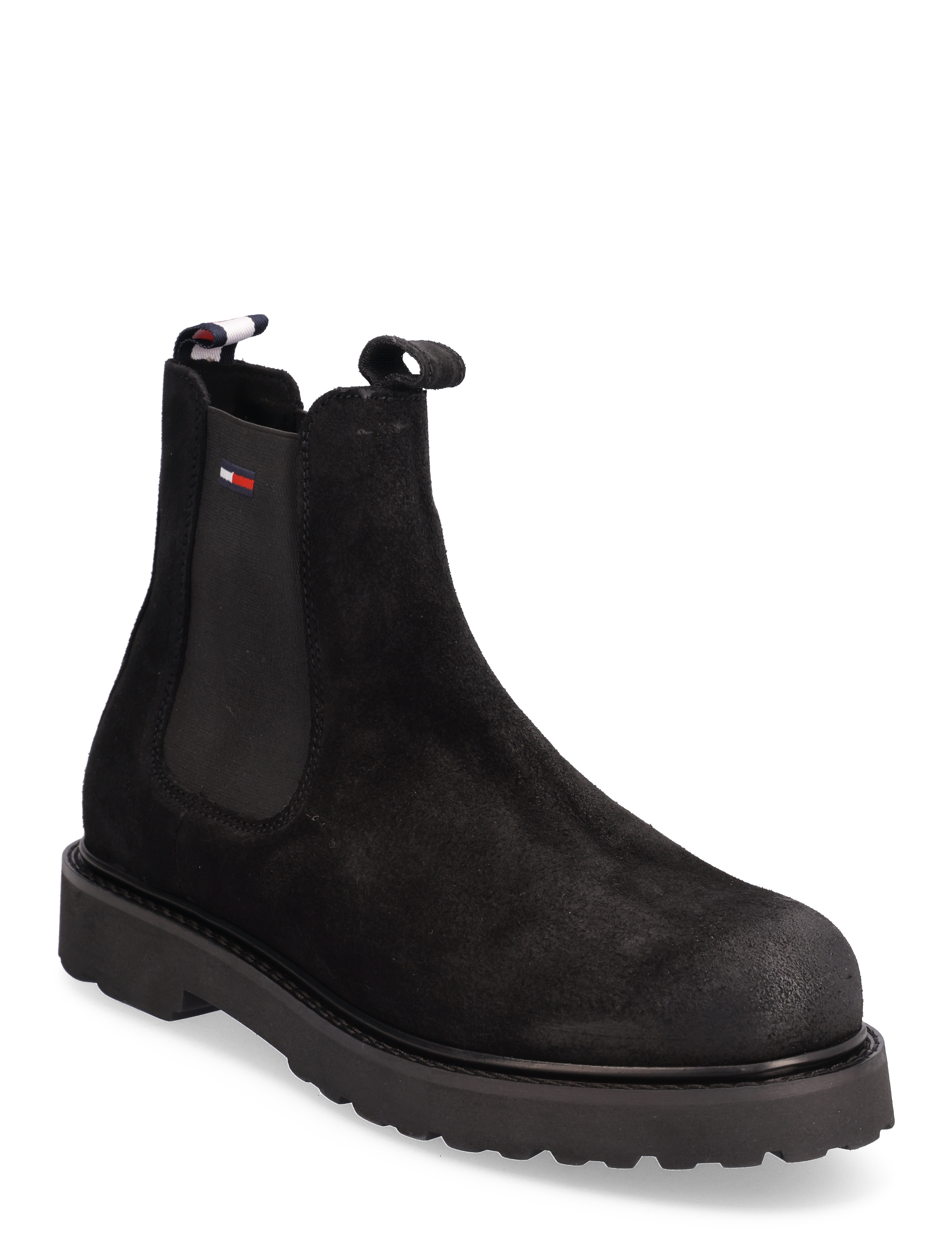 Tommy Hilfiger - TOMMY JEANS SUEDE CHELSEA BOOT - black - 0