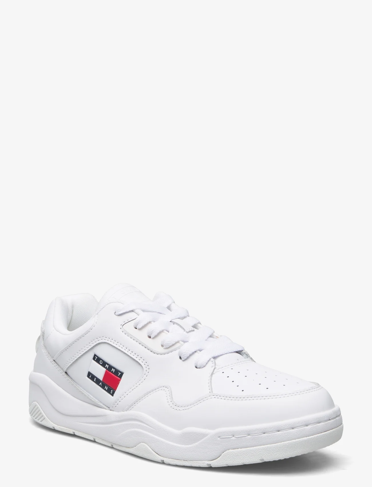 Tommy Hilfiger - TJM LEATHER OUTSOLE COLOR - matalavartiset tennarit - white - 0