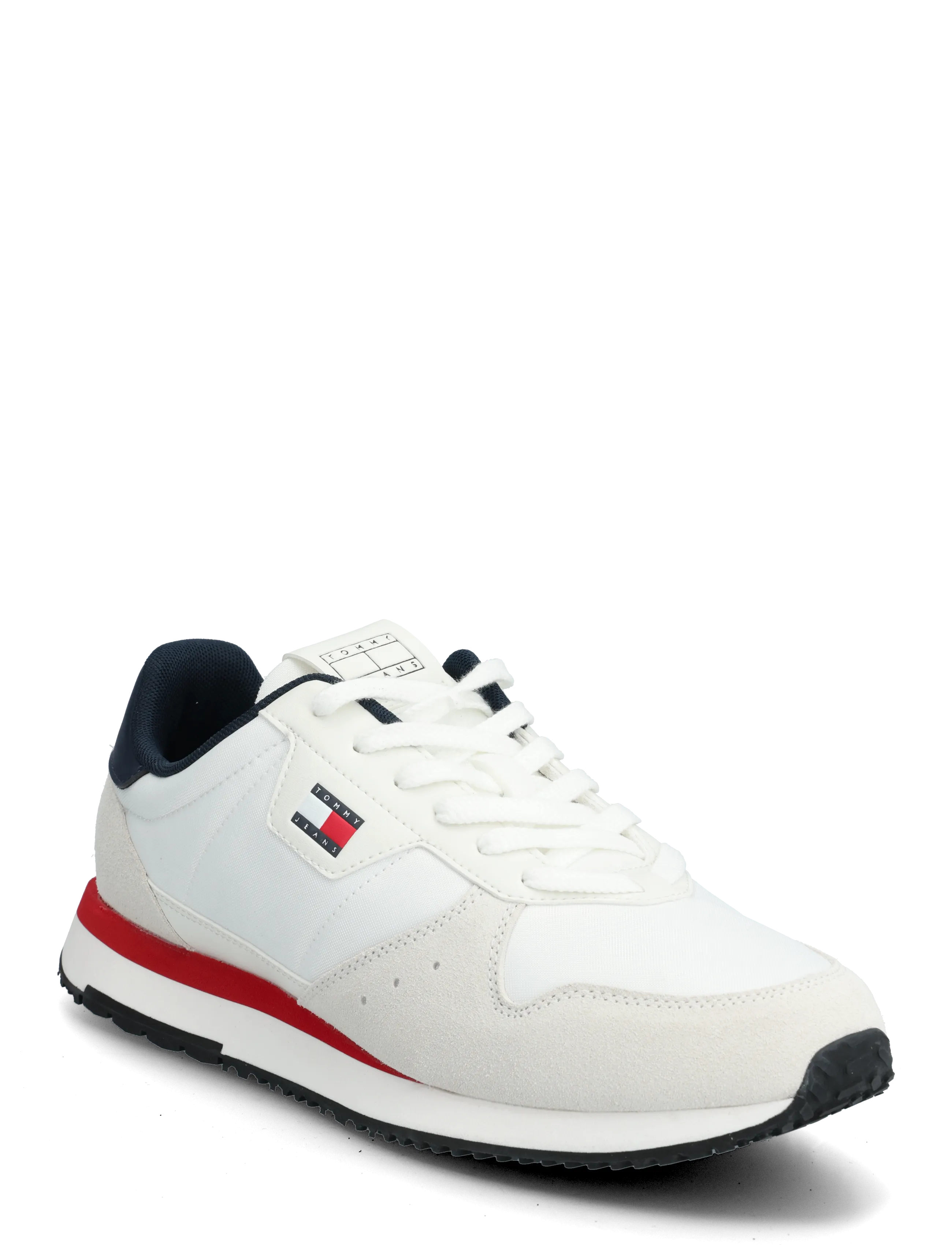 Tommy Hilfiger TJM EVA RUNNER LEATHER - Niedriger Schnitt - RWB / white