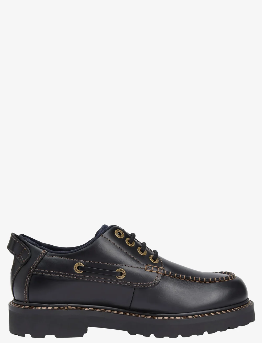 Tommy Hilfiger - ARCHIVE 01 BOAT SHOE LEATHER - brogues - black - 0