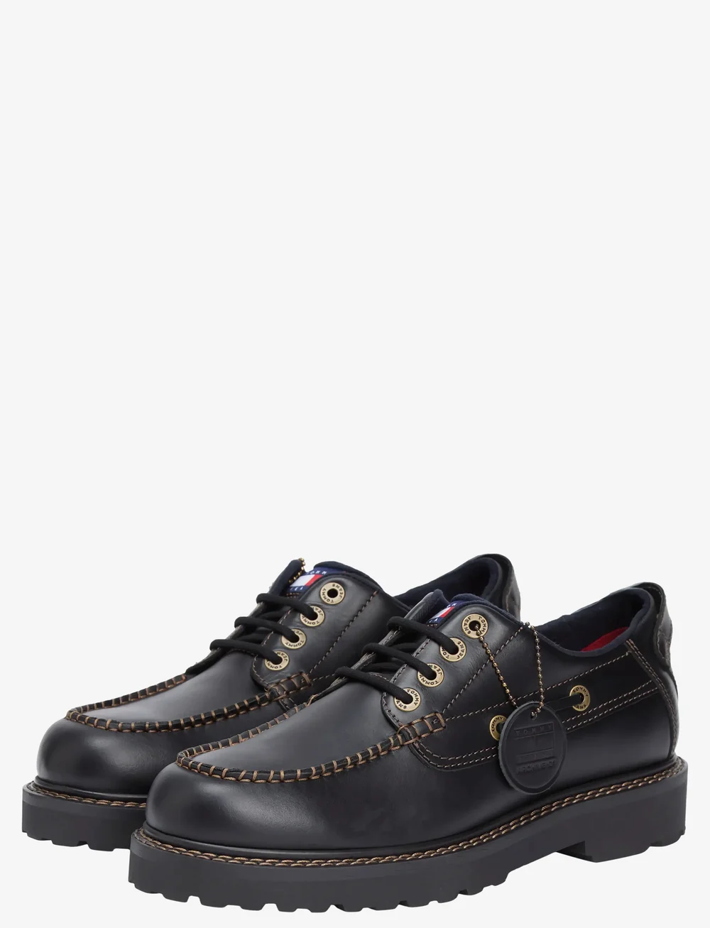 Tommy Hilfiger - ARCHIVE 01 BOAT SHOE LEATHER - brogues - black - 1