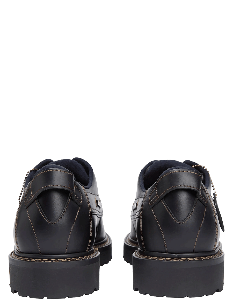 Tommy Hilfiger - ARCHIVE 01 BOAT SHOE LEATHER - brogue kingad - black - 2