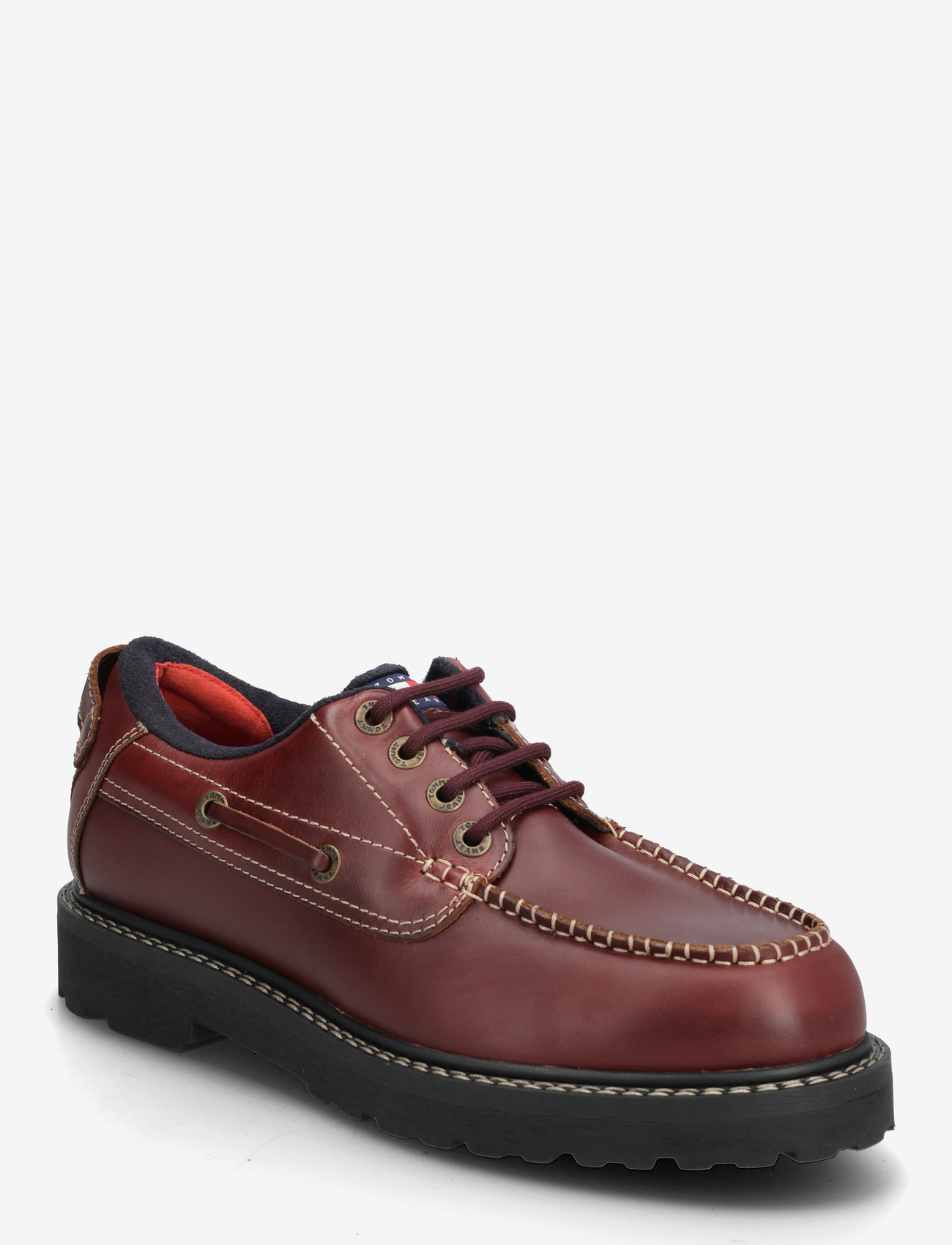 Tommy Hilfiger - ARCHIVE 01 BOAT SHOE  LEATHER - brogue-kingad - dark velvety brown - 1