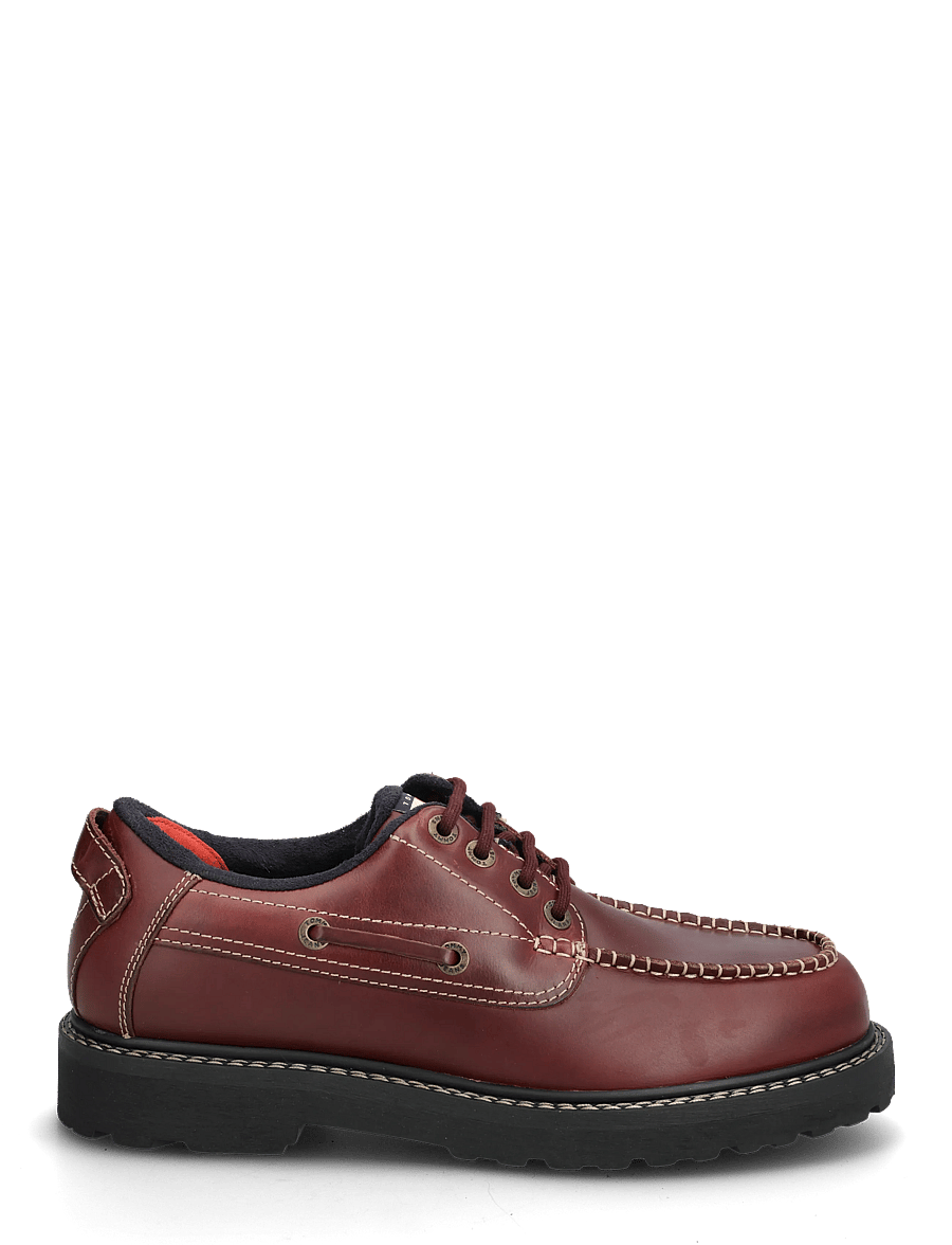 Tommy Hilfiger - ARCHIVE 01 BOAT SHOE LEATHER - brogue kingad - dark velvety brown - 2